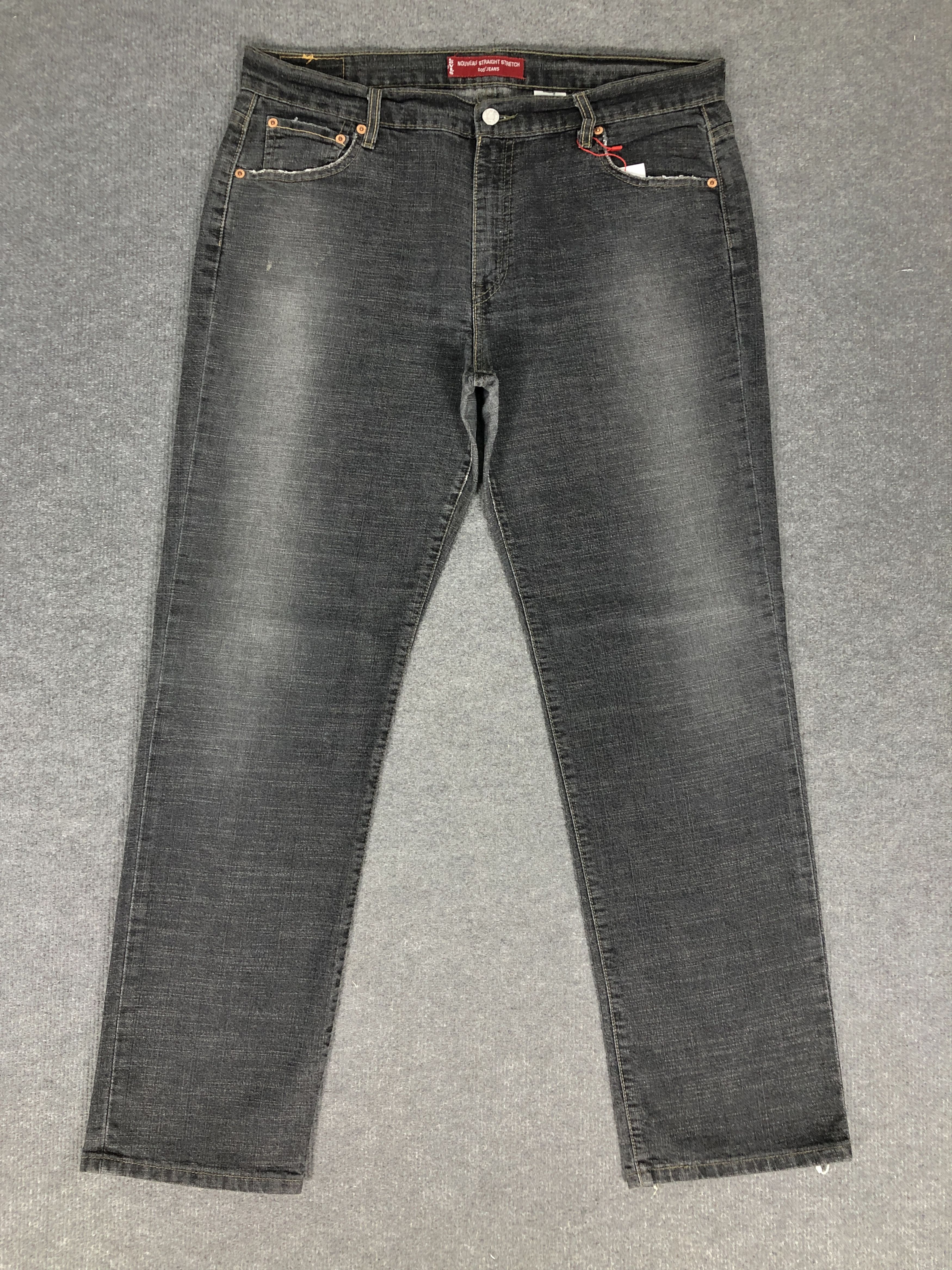 Levi's Levi's 505 Nouveau Straight Stretch Faded Jean Size US 37 - 1 Thumbnail