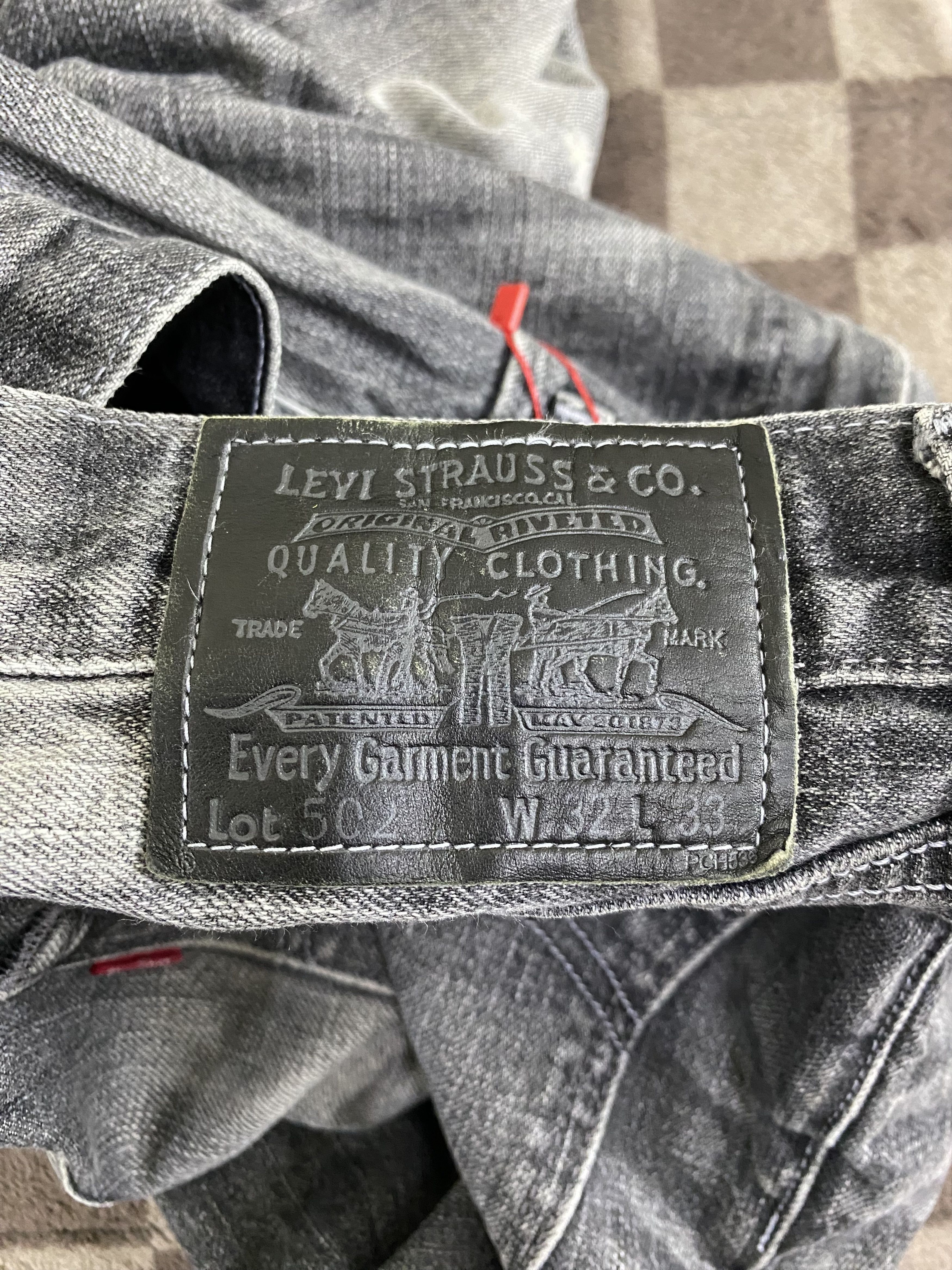 Levi's Vintage Y2K Levi's 502 Distress Faded Black Denim Jean Size US 34 / EU 50 - 5 Thumbnail