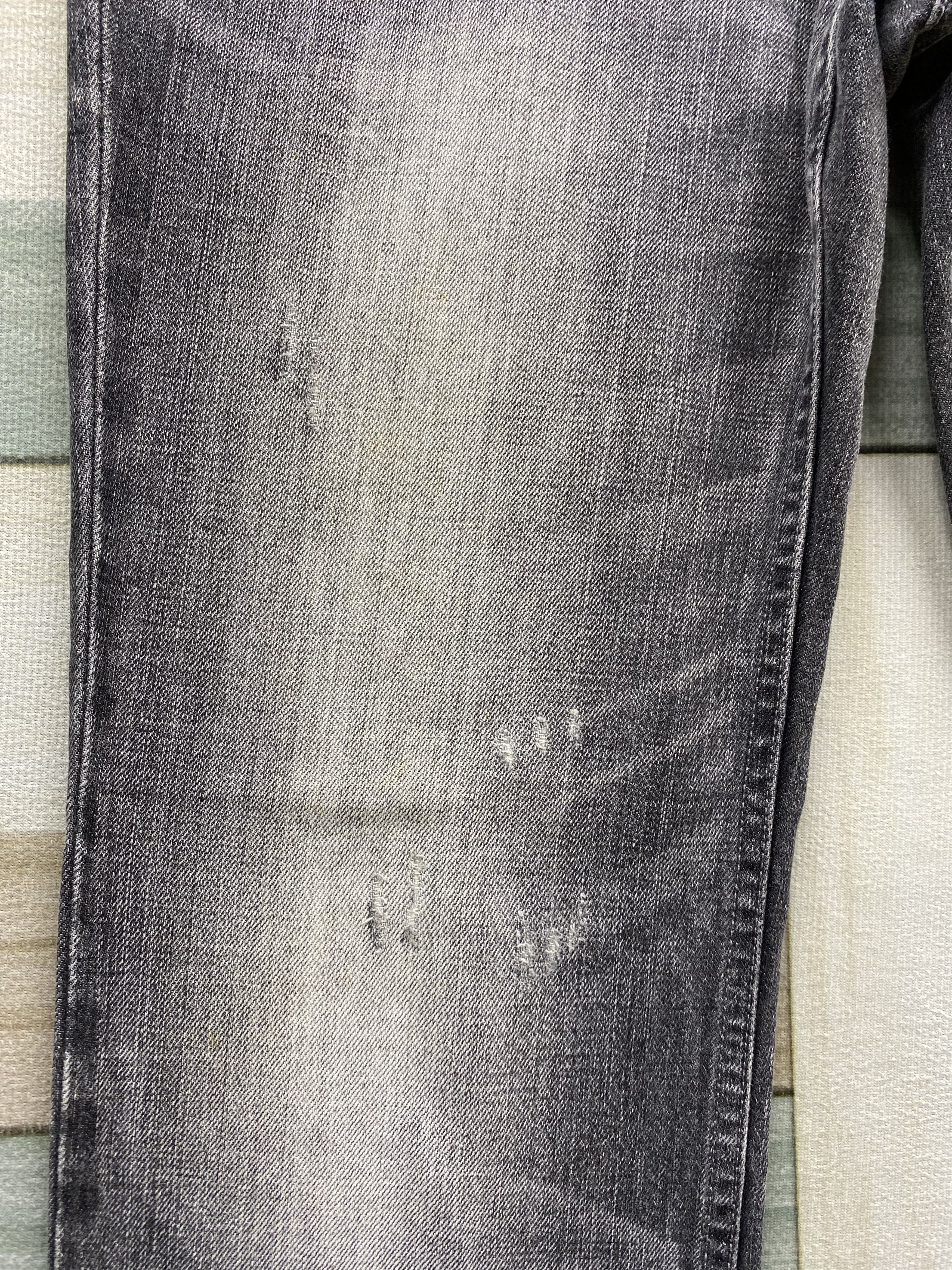 Levi's Vintage Y2K Levi's 502 Distress Faded Black Denim Jean Size US 34 / EU 50 - 14 Thumbnail