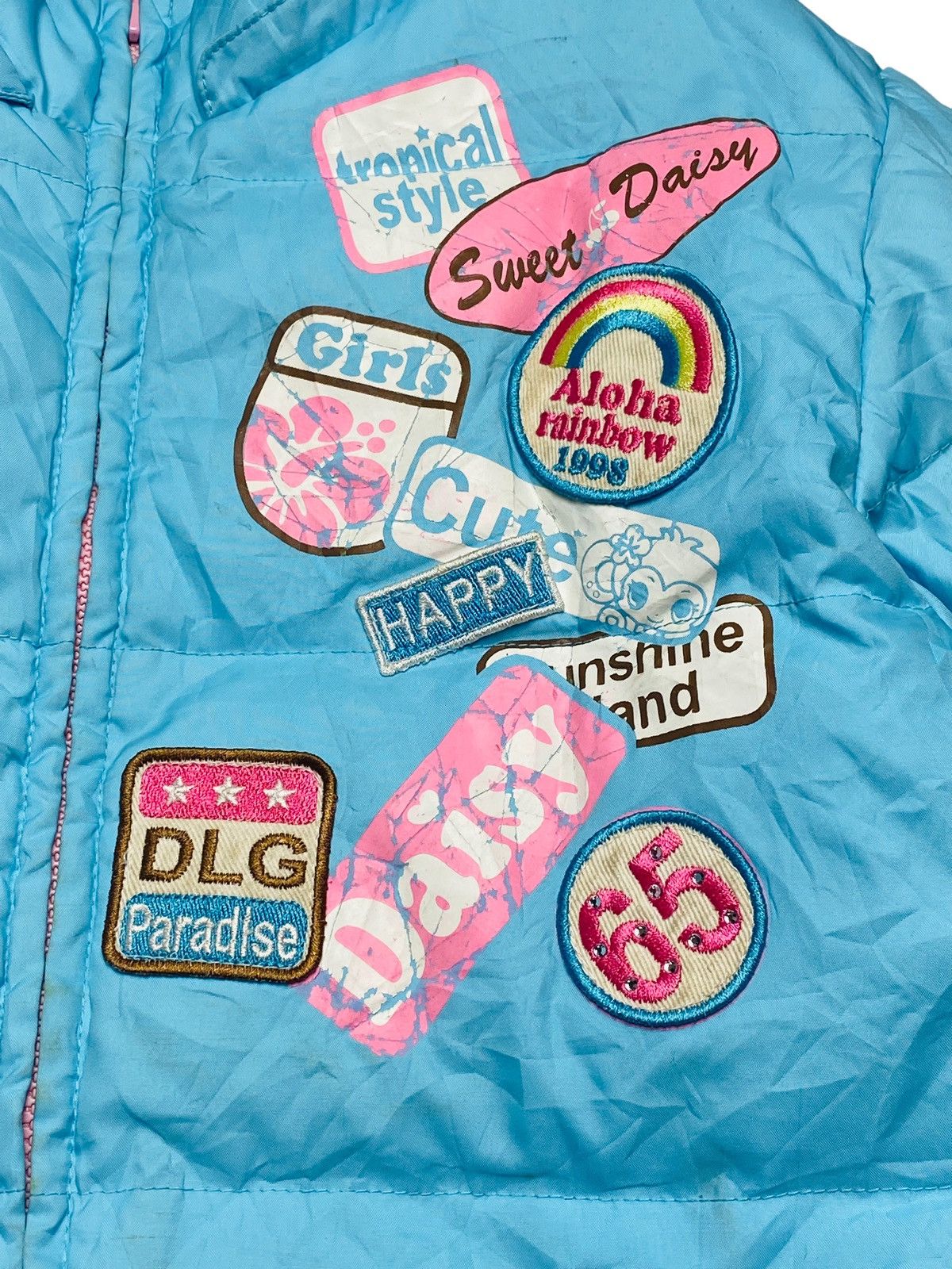 Angel Blue 2000s Daisy Lovers - Puffer Jacket Size US M / EU 48-50 / 2 - 9 Thumbnail