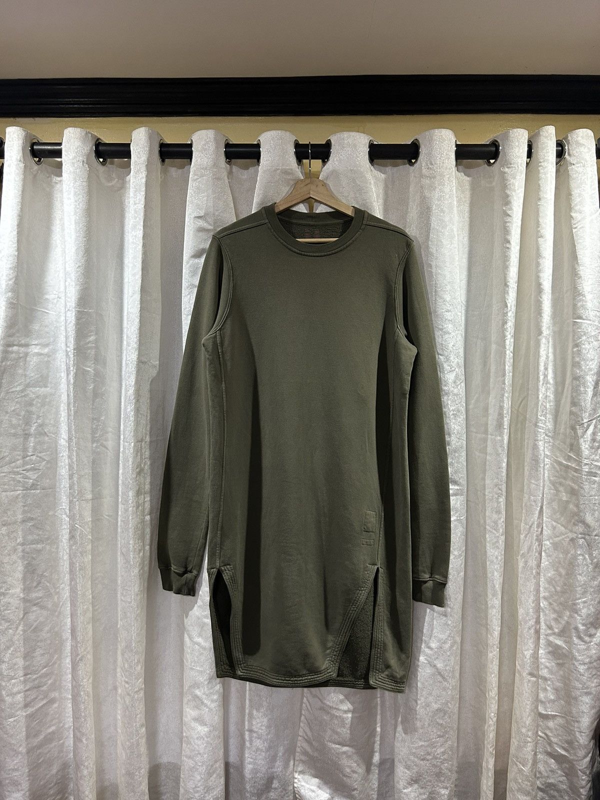 image of Rick Owens x Rick Owens Drkshdw Fw15 Sphinx Faun Tee in Army Green, Men's (Size Medium)