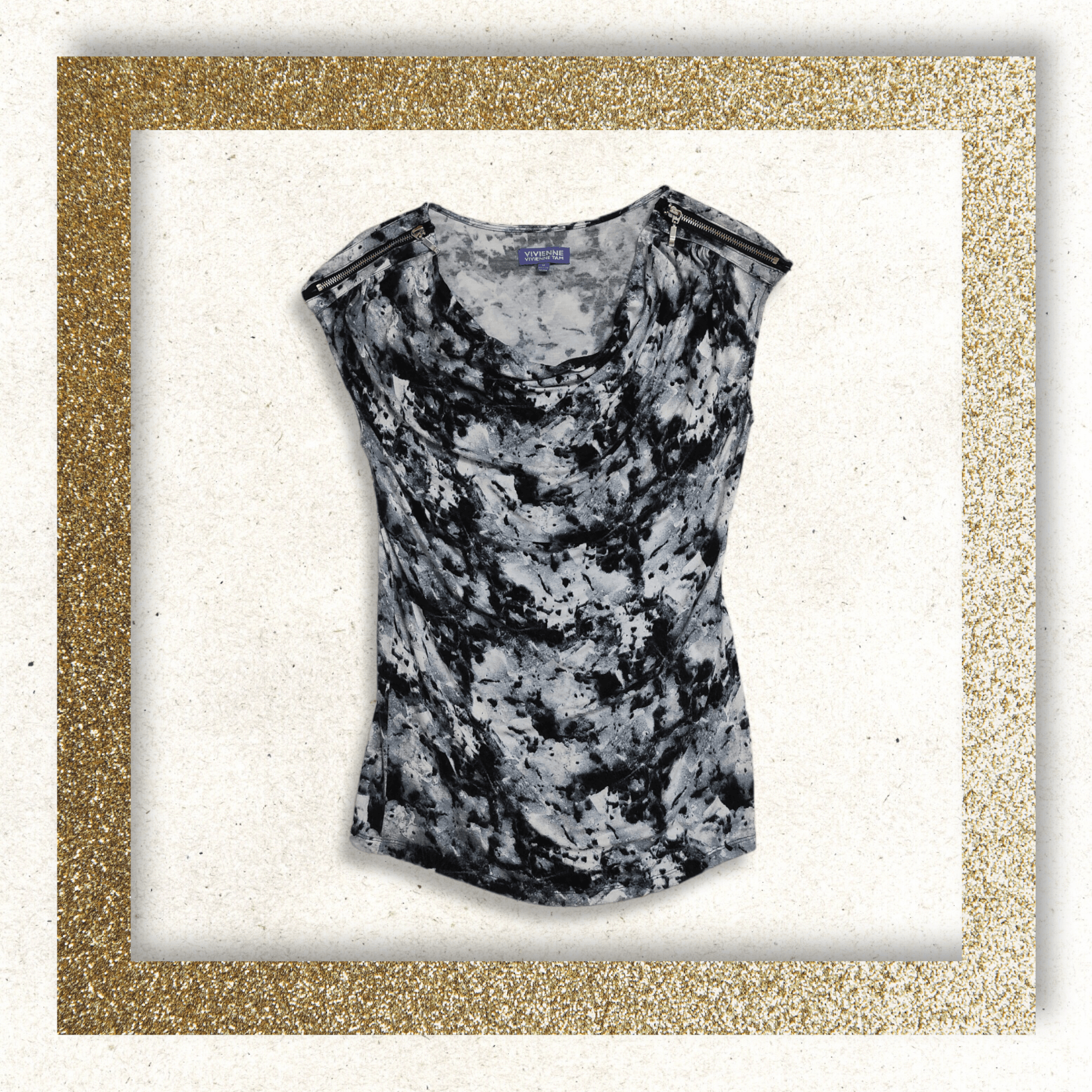 Vivienne Tam Archive VIVIENNE TAM Abstract print sleeveless shirt Size M / US 6-8 / IT 42-44 - 3 Thumbnail
