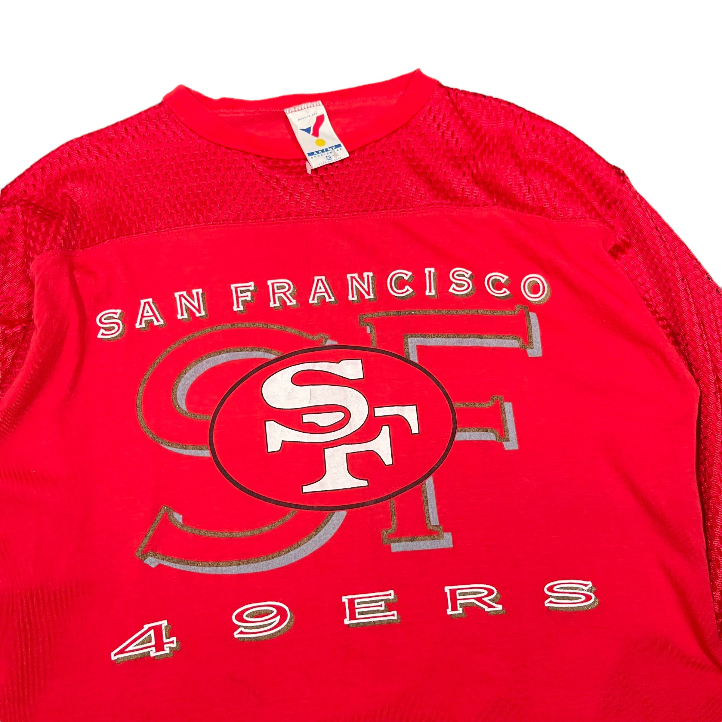 NFL × Vintage Vintage 49ers San Francisco Mesh Hip Hop NFL Shirt Size US L / EU 52-54 / 3 - 2 Thumbnail