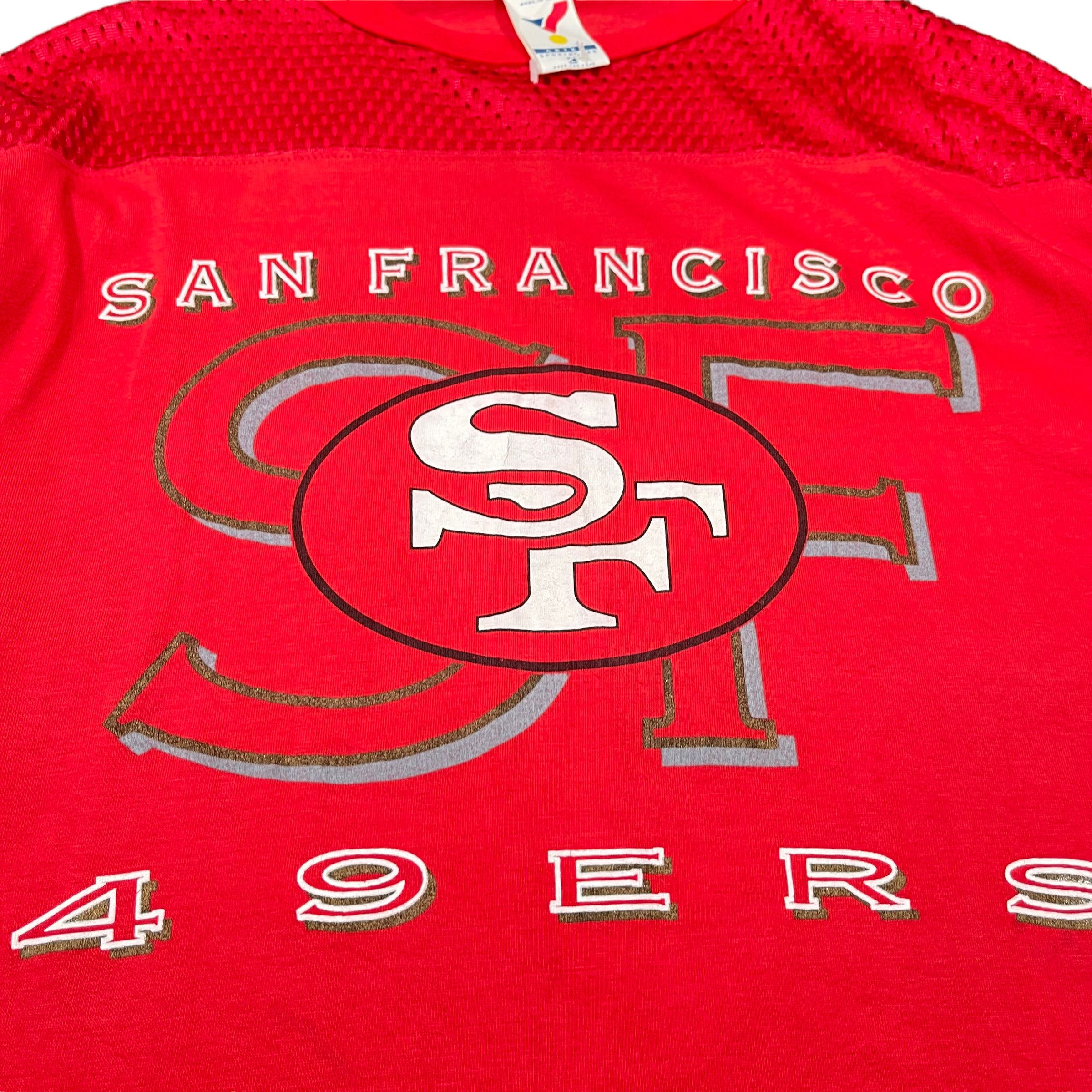 NFL × Vintage Vintage 49ers San Francisco Mesh Hip Hop NFL Shirt Size US L / EU 52-54 / 3 - 3 Thumbnail