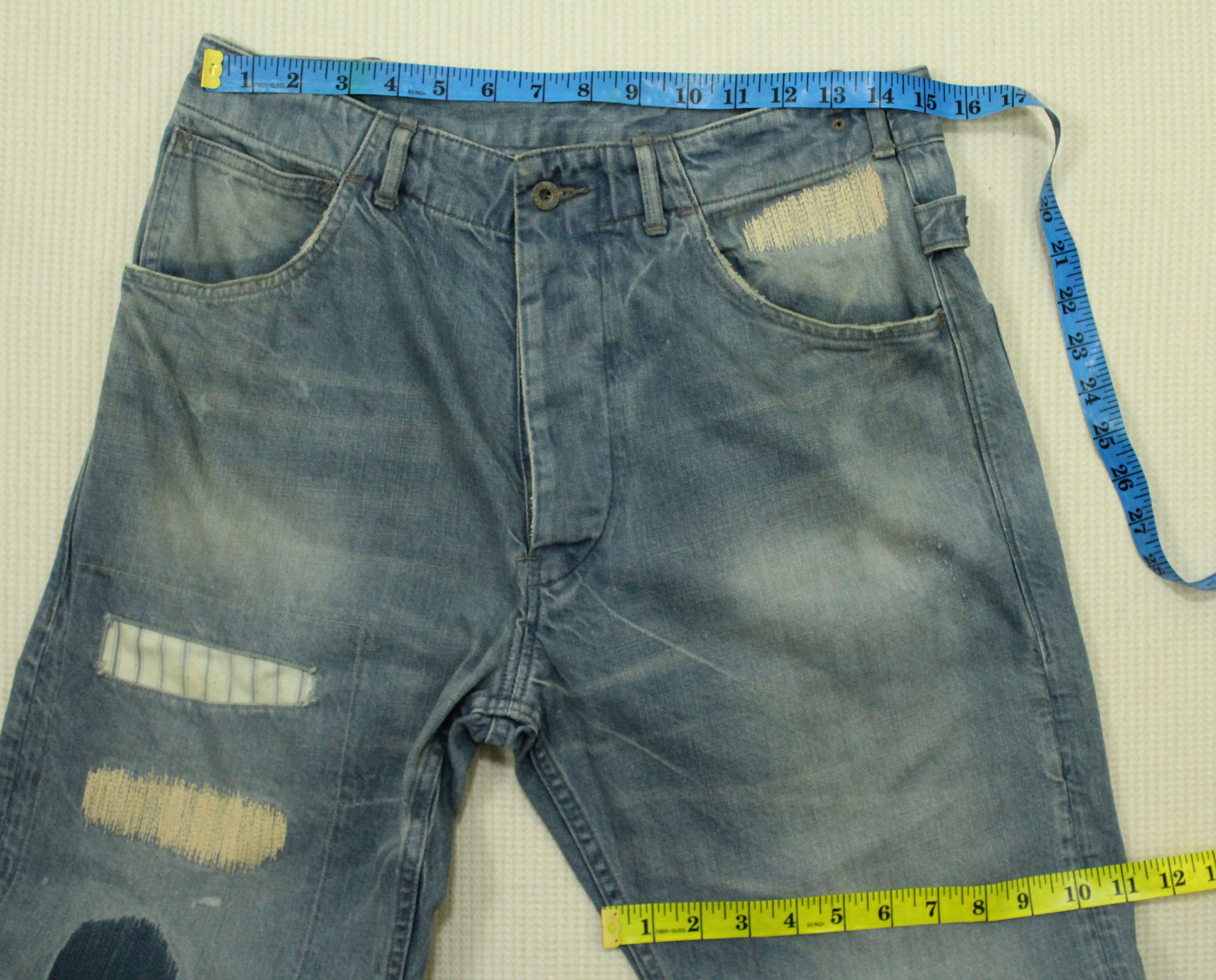 Nirvana SPELL BOUND Denim Selvedge Grunge Inspired Visvim Kapitall Size US 30 / EU 46 - 8 Thumbnail