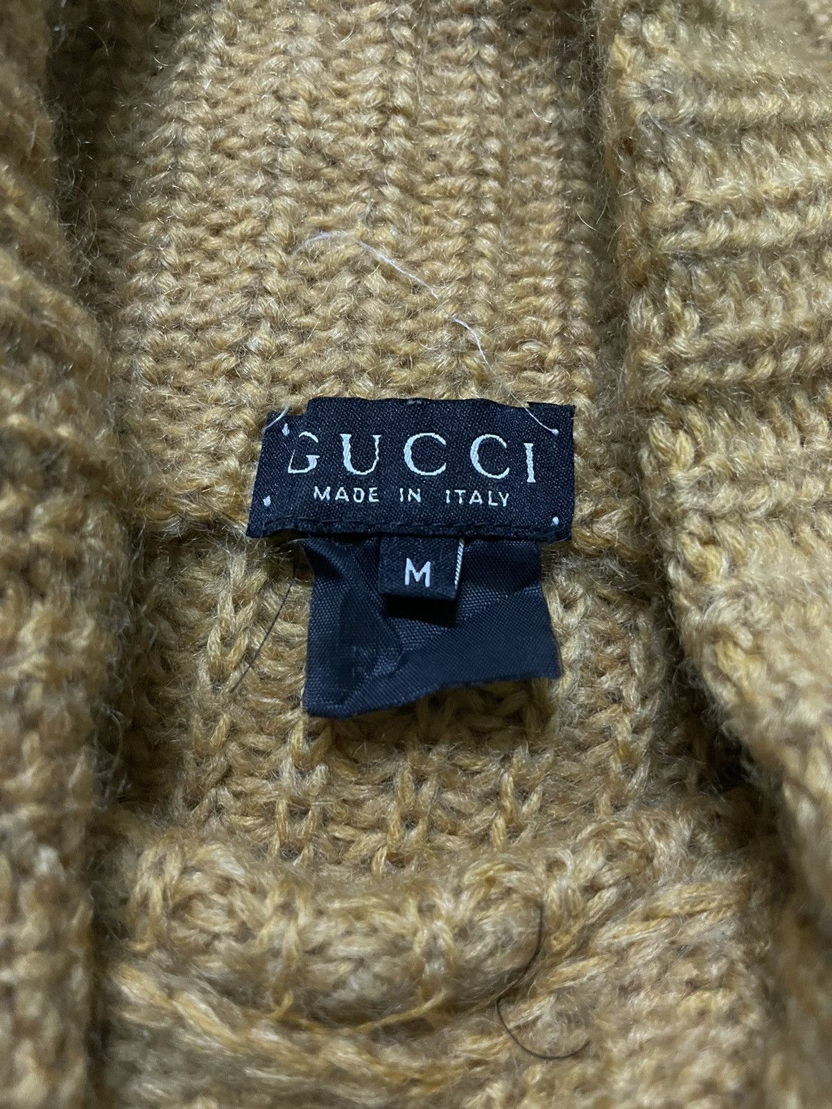 Gucci × Vintage Gucci Turtleneck Knitwear Wool Oversized Size M / US 6-8 / IT 42-44 - 11 Thumbnail