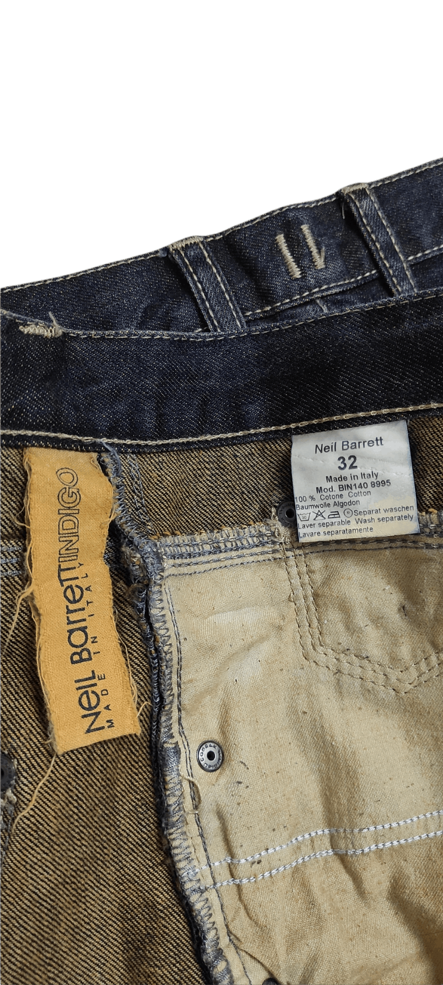 Neil Barrett Archive NEIL BARRETT INDIGO Denim pants Size US 32 / EU 48 - 3 Thumbnail