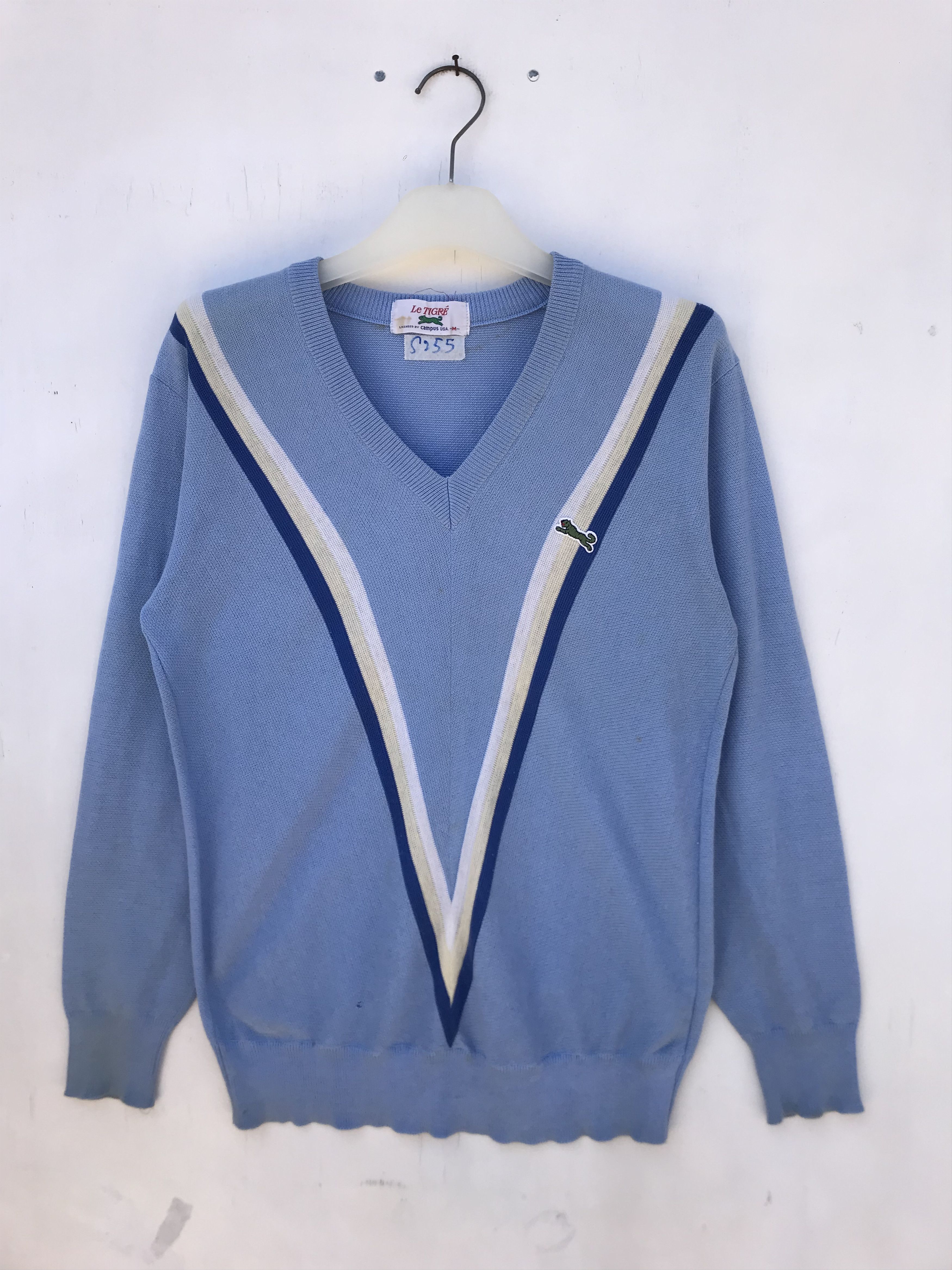 Japanese Brand LE TIGRE VSHAPE V NECK SWEATSHIRT Size US M / EU 48-50 / 2 - 1 Thumbnail