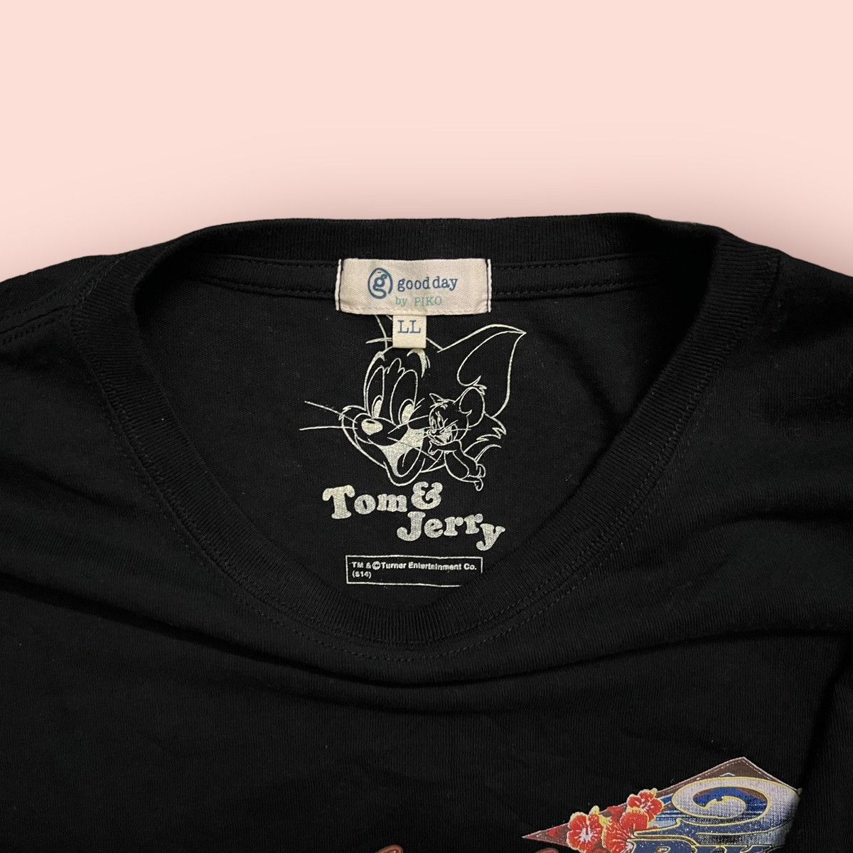 Japanese Brand VINTAGE TOM & JERRY X PIKO X GOOD DAY POCKET TEE Size US L / EU 52-54 / 3 - 18 Thumbnail