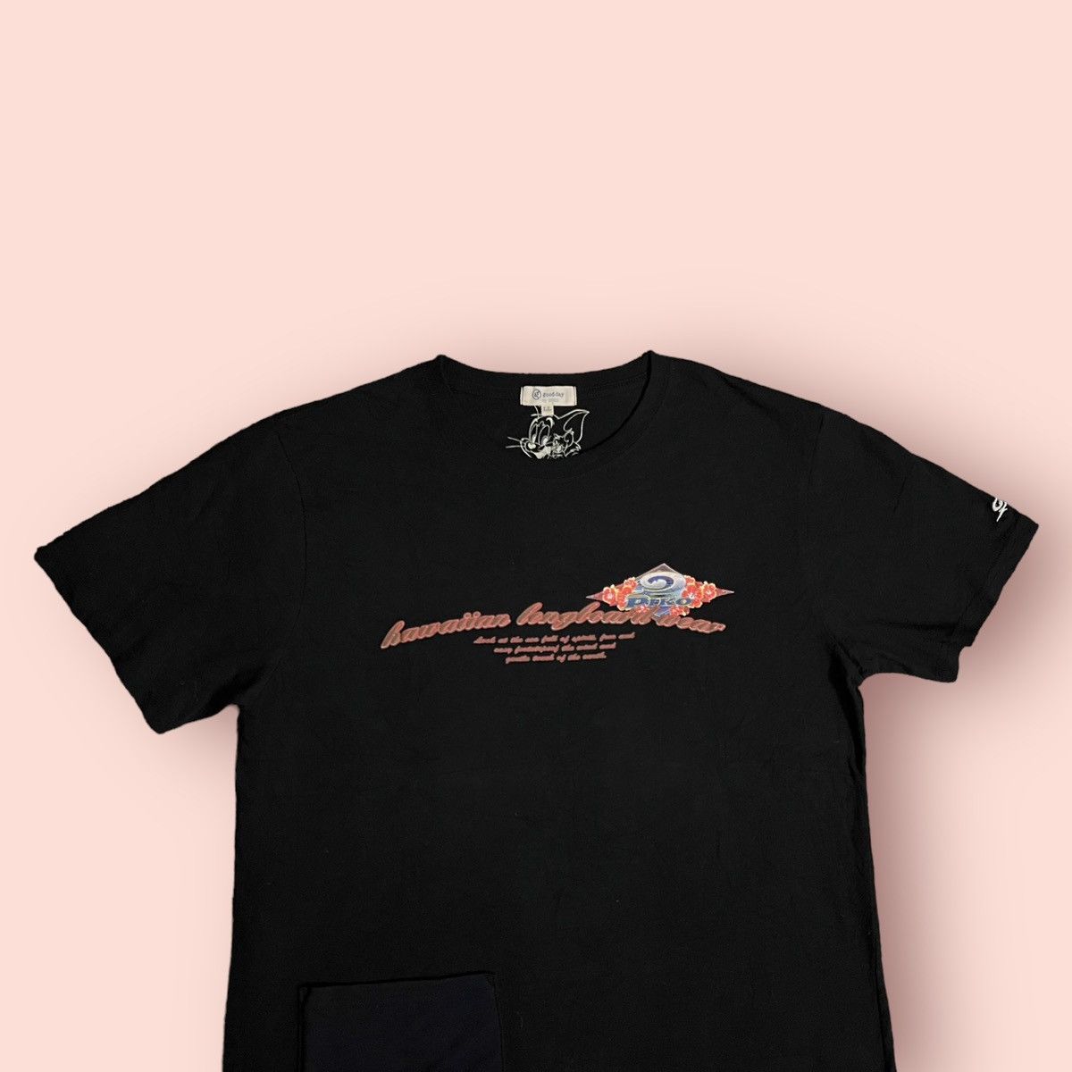 Japanese Brand VINTAGE TOM & JERRY X PIKO X GOOD DAY POCKET TEE Size US L / EU 52-54 / 3 - 16 Thumbnail