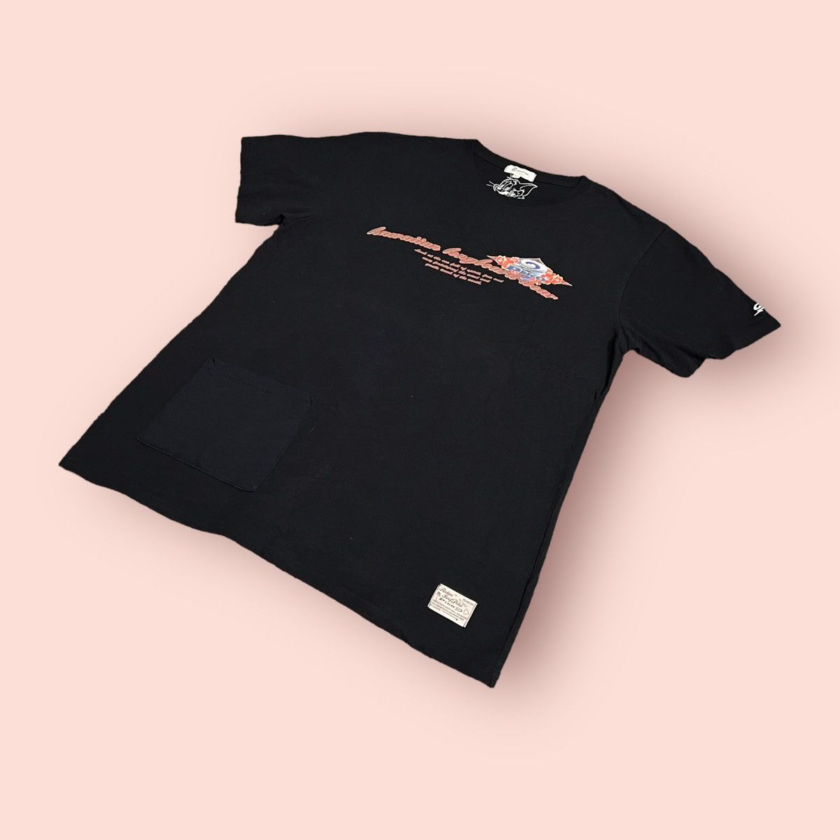 Japanese Brand VINTAGE TOM & JERRY X PIKO X GOOD DAY POCKET TEE Size US L / EU 52-54 / 3 - 8 Thumbnail