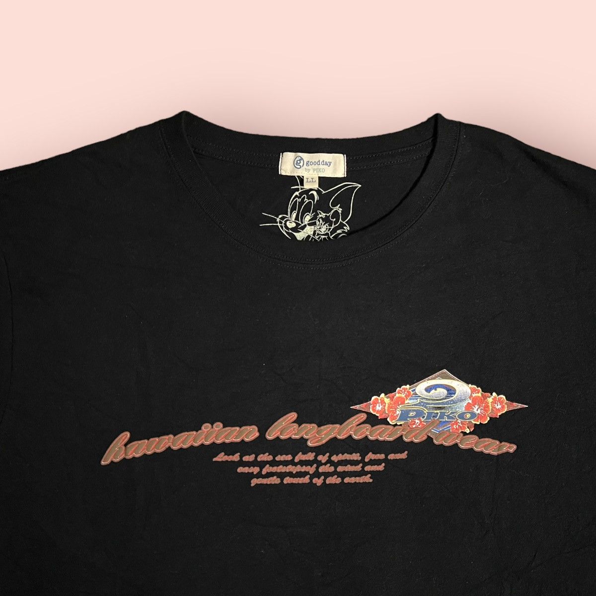 Japanese Brand VINTAGE TOM & JERRY X PIKO X GOOD DAY POCKET TEE Size US L / EU 52-54 / 3 - 13 Thumbnail