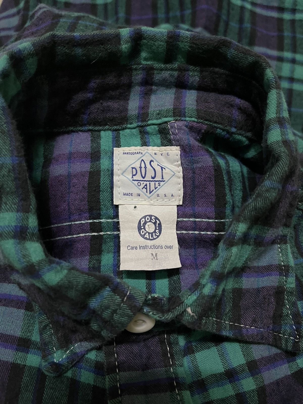 Post Overalls Post Overall Flannel Shirt Long Sleeve Size US M / EU 48-50 / 2 - 13 Thumbnail