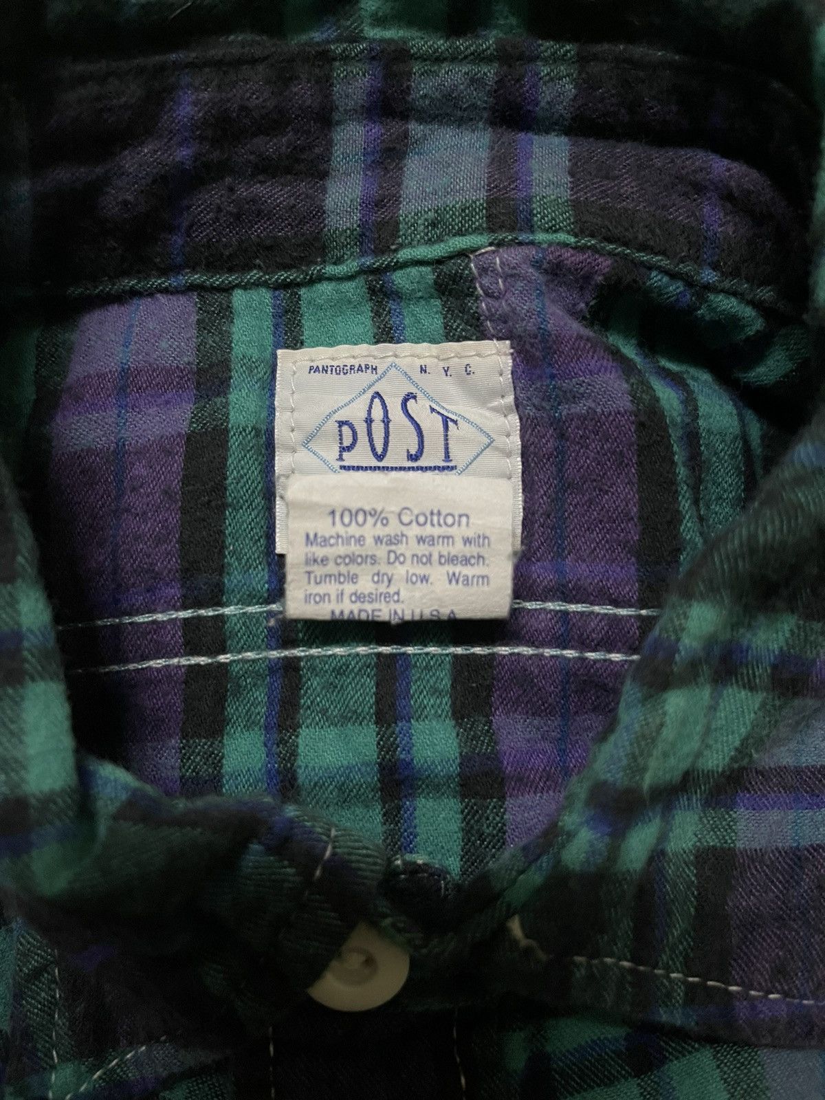 Post Overalls Post Overall Flannel Shirt Long Sleeve Size US M / EU 48-50 / 2 - 14 Thumbnail
