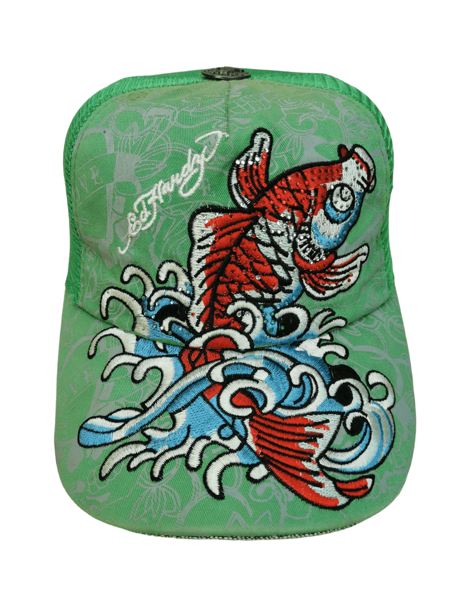 Ed Hardy VINTAGE ED HARDY FISH KOI DESIGN HAT CAP Size ONE SIZE - 1 Thumbnail