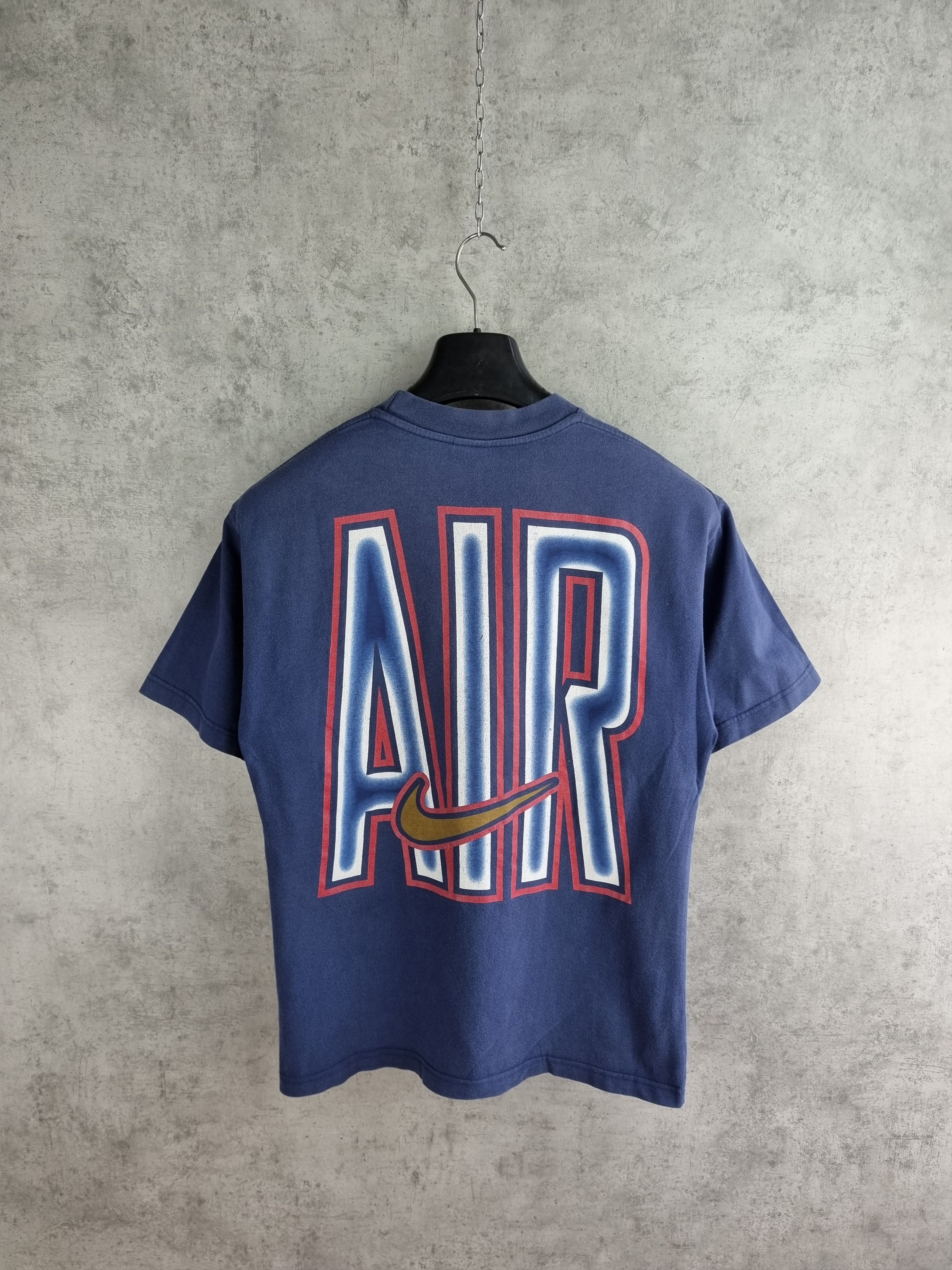 Nike × Vintage Faded 90s NIKE AIR Big Back Logo Tee shirt Vintage Size US M / EU 48-50 / 2 - 1 Thumbnail