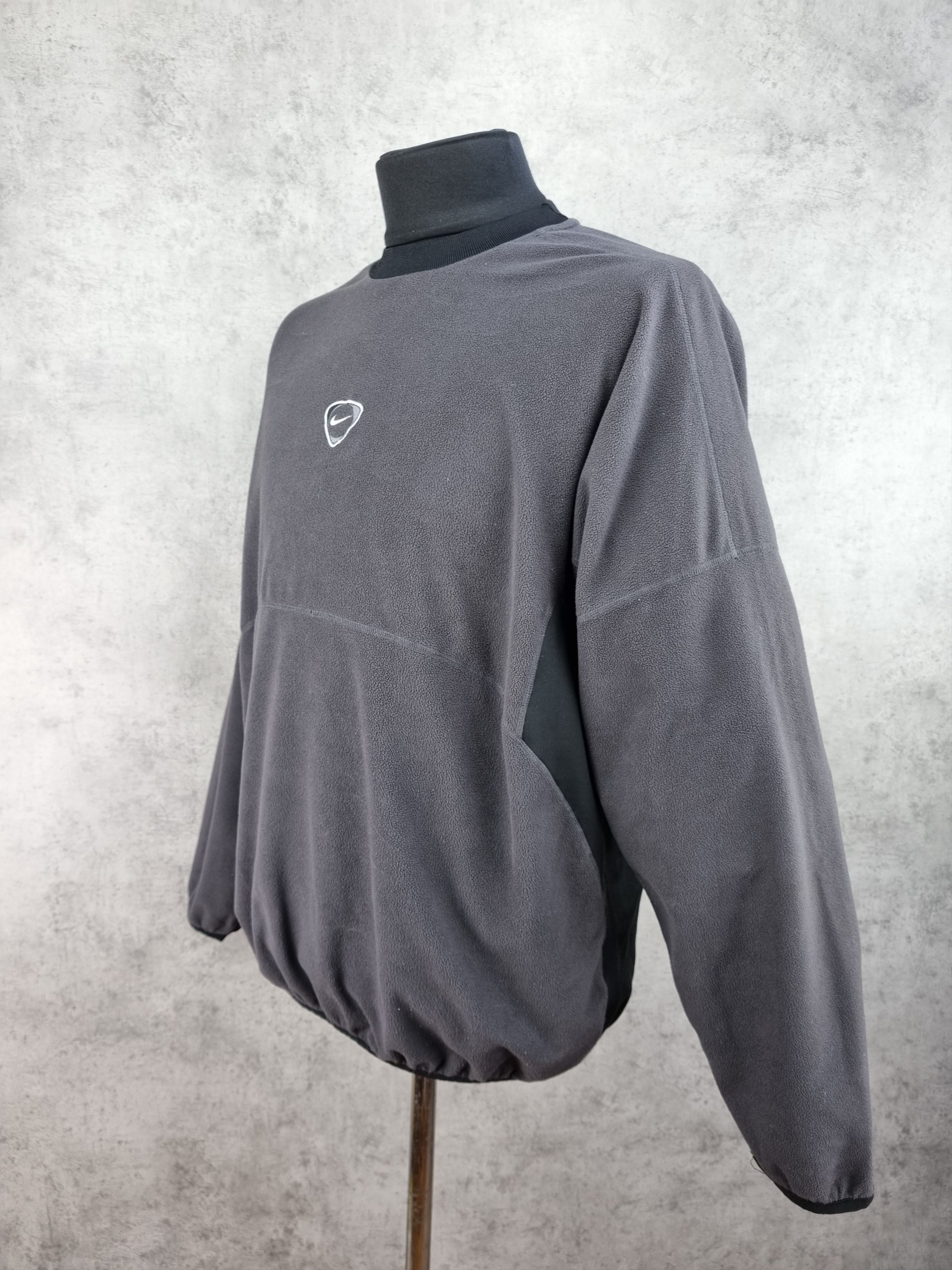 Nike × Vintage 90s Nike Fleece Ninja Center Swoosh Sweatshirt Size US L / EU 52-54 / 3 - 2 Thumbnail