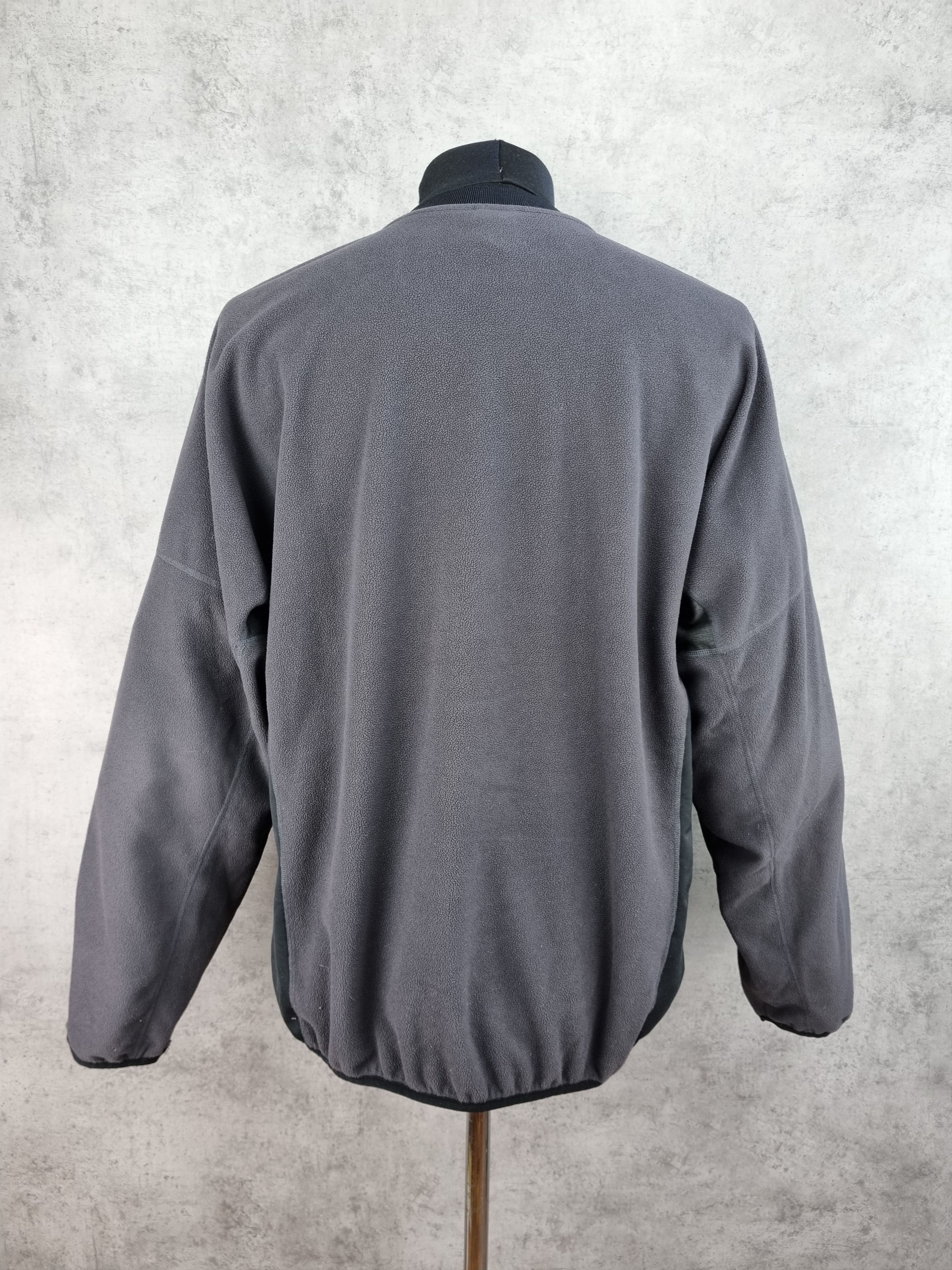 Nike × Vintage 90s Nike Fleece Ninja Center Swoosh Sweatshirt Size US L / EU 52-54 / 3 - 3 Thumbnail