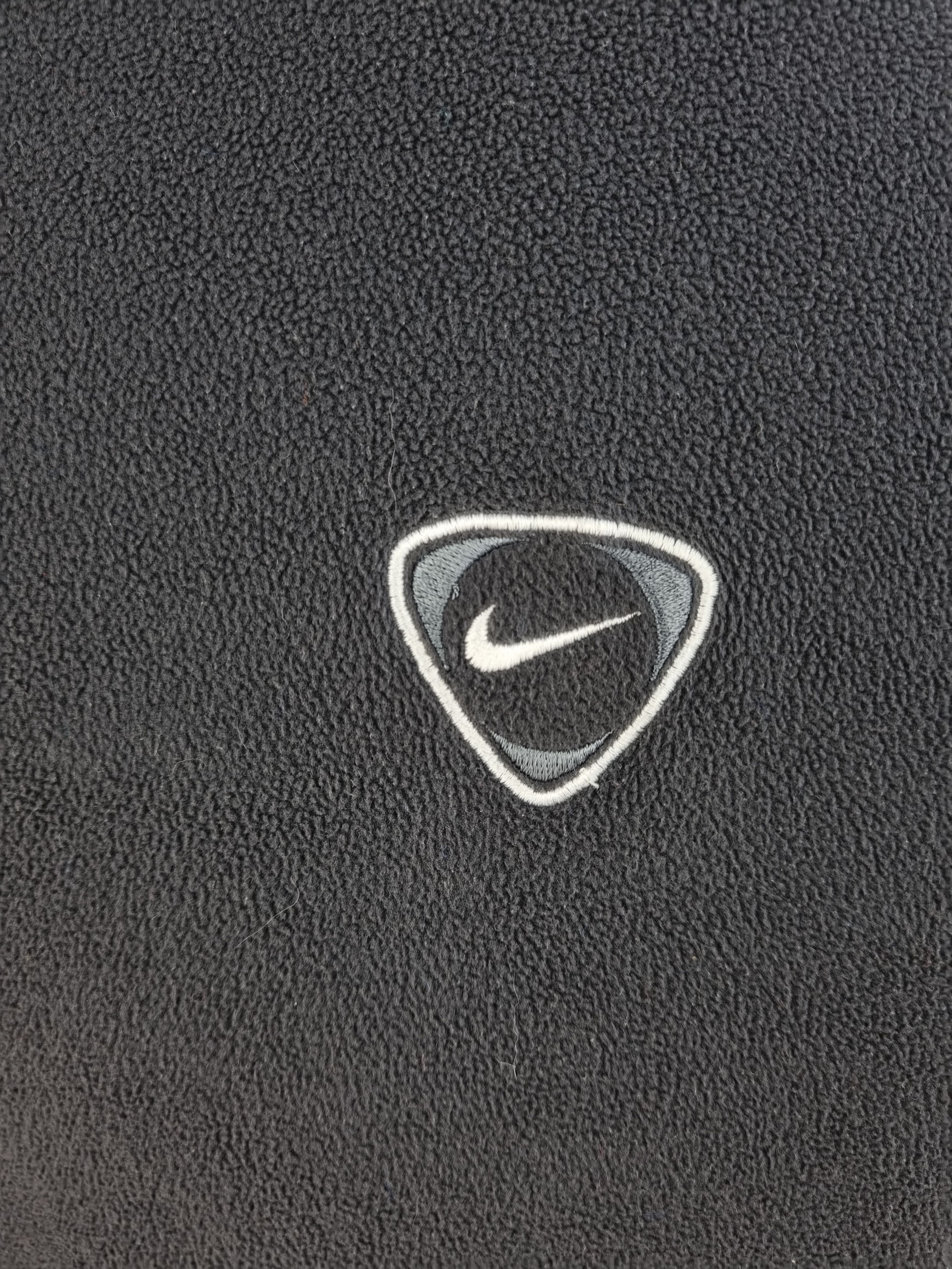 Nike × Vintage 90s Nike Fleece Ninja Center Swoosh Sweatshirt Size US L / EU 52-54 / 3 - 6 Thumbnail