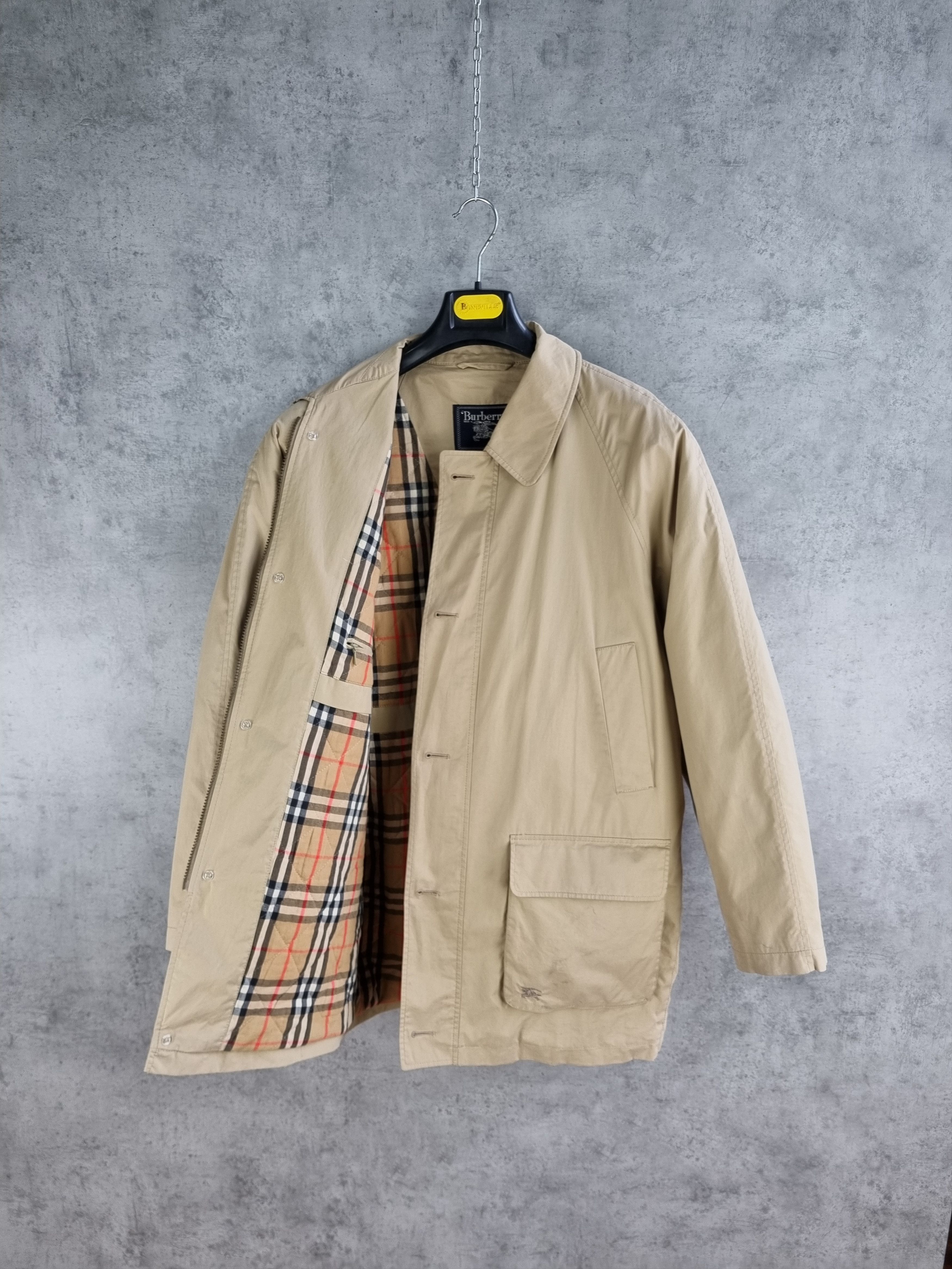 Burberry × Burberry Prorsum × Vintage 80s Vintage Burberrys Parka Light Jacket Size US XL / EU 56 / 4 - 1 Thumbnail