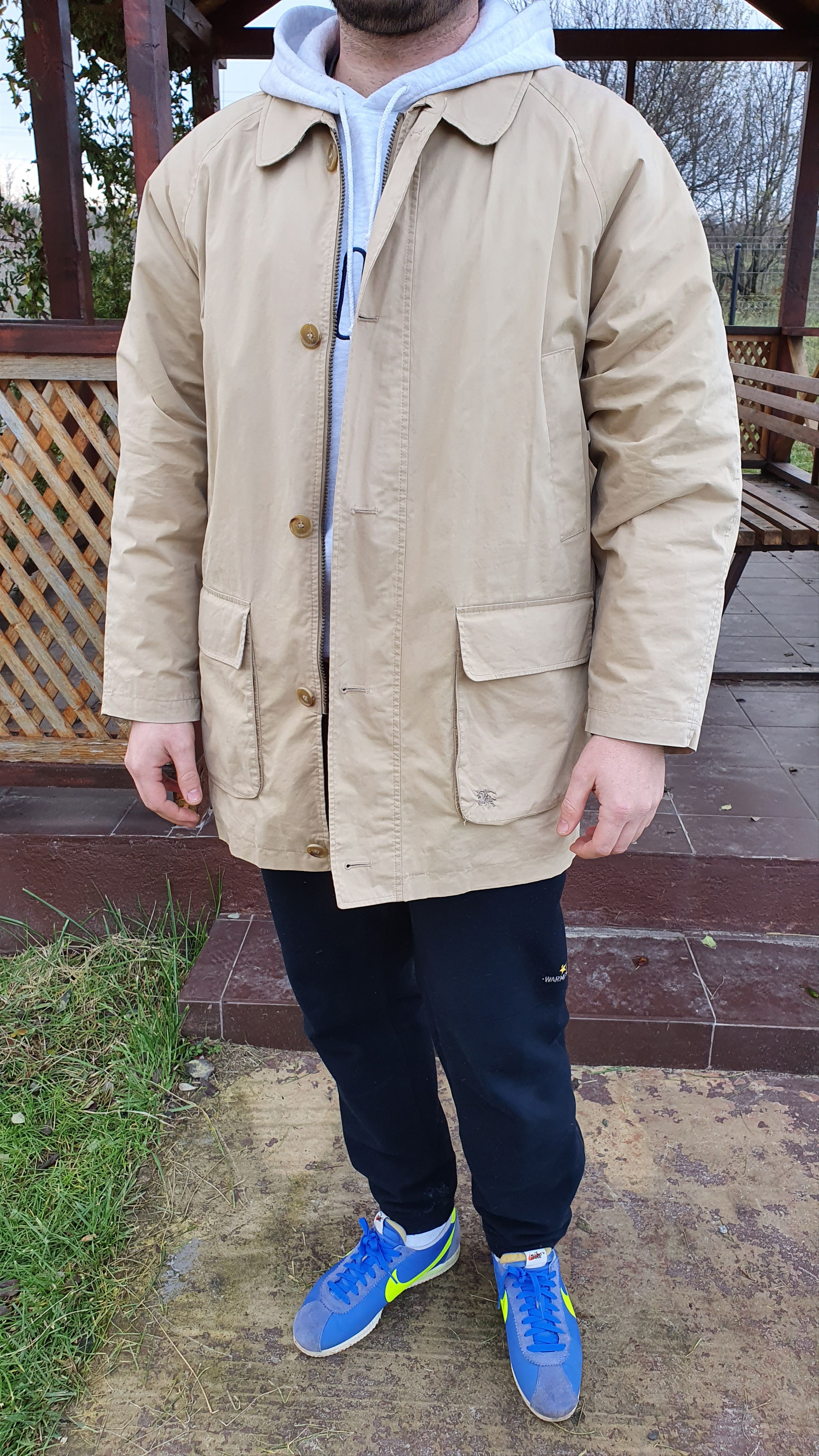 Burberry × Burberry Prorsum × Vintage 80s Vintage Burberrys Parka Light Jacket Size US XL / EU 56 / 4 - 9 Thumbnail