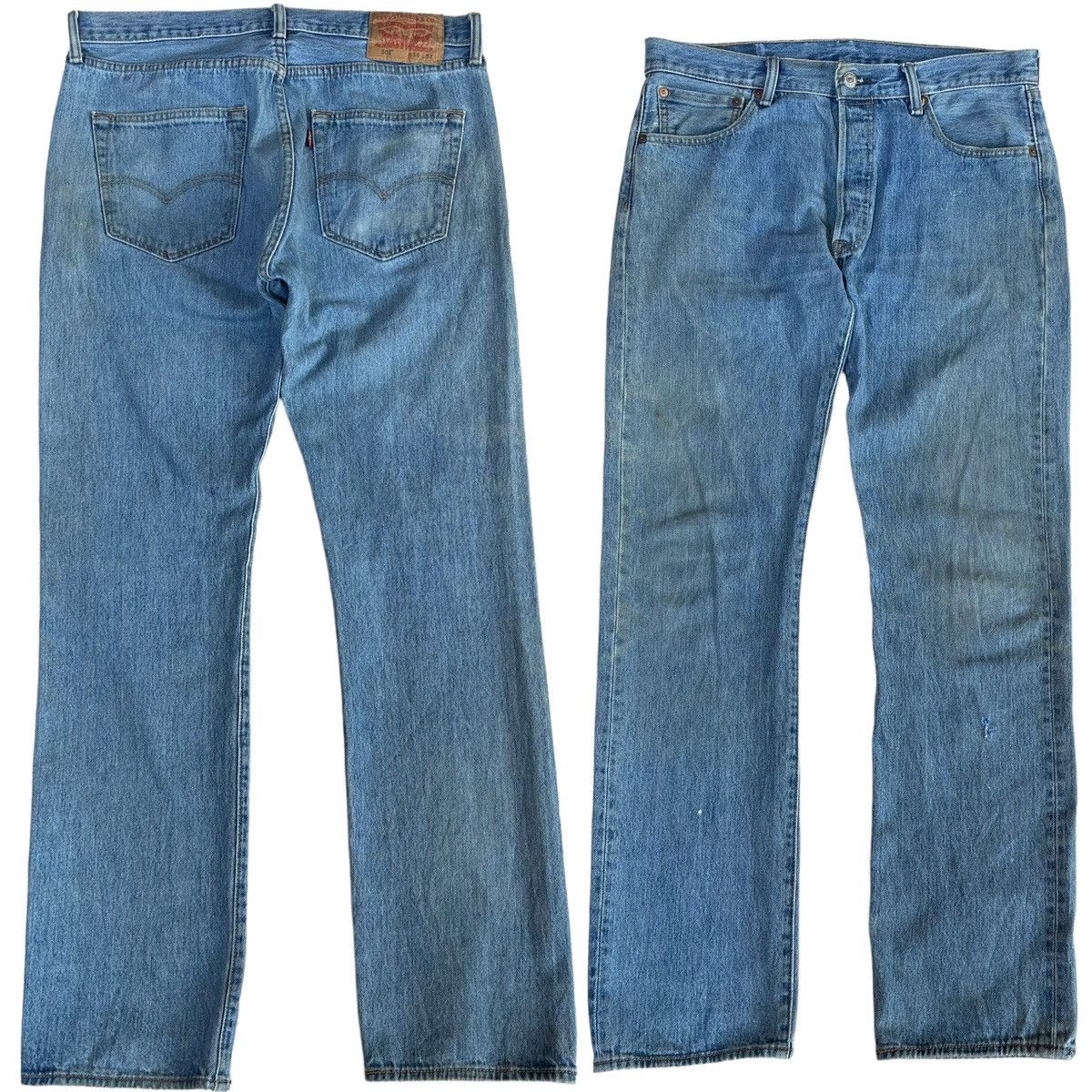 Levi's RARE💥Levis 501 Light Blue Jeans Size 34 Size US 34 / EU 50 - 1 Thumbnail