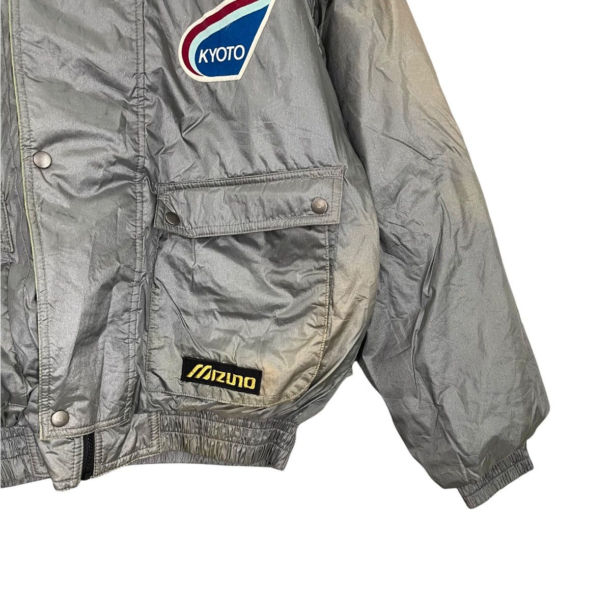 Japanese Brand × Mizuno FADED!! 90s Mizuno Kyoto Sportware Varsity Jacket Size L Size US L / EU 52-54 / 3 - 2 Thumbnail