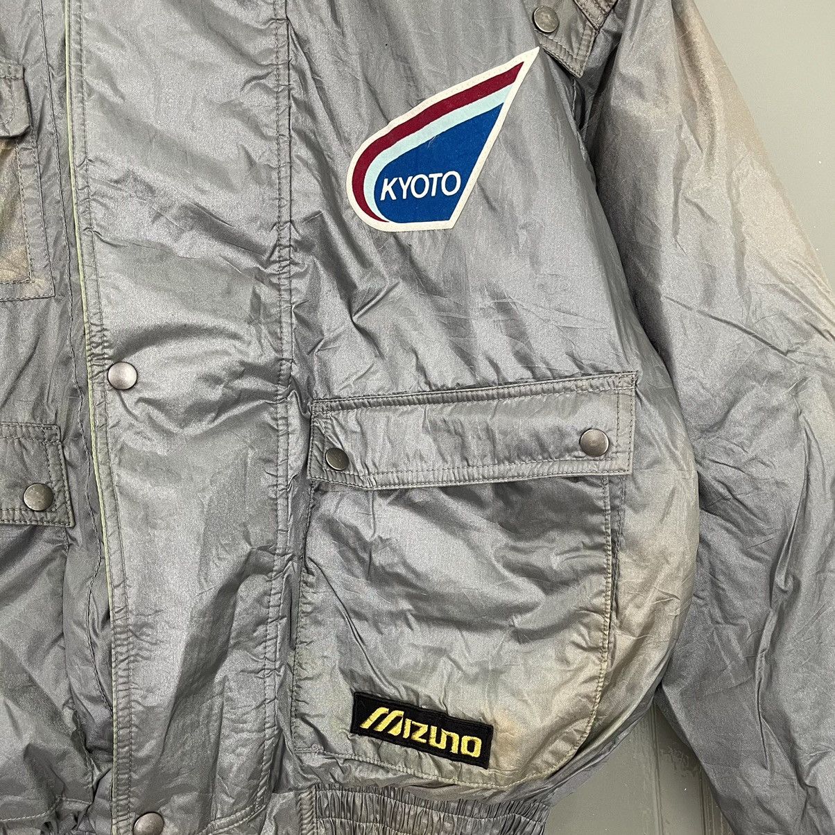 Japanese Brand × Mizuno FADED!! 90s Mizuno Kyoto Sportware Varsity Jacket Size L Size US L / EU 52-54 / 3 - 5 Thumbnail