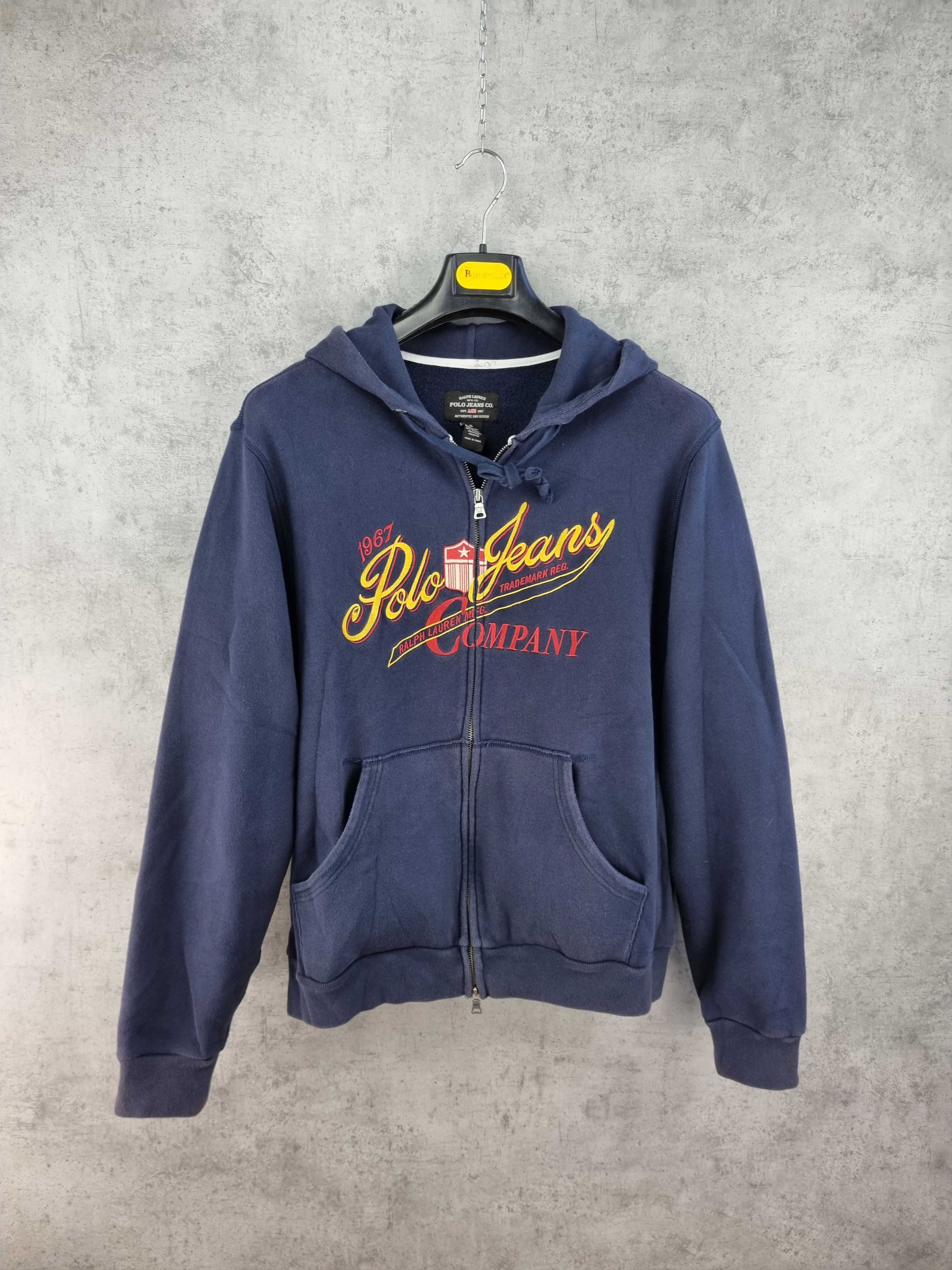 Polo Ralph Lauren × Ralph Lauren × Vintage Rare 90s Faded Polo Ralph Lauren hooded zipped track top Size US XL / EU 56 / 4 - 1 Thumbnail