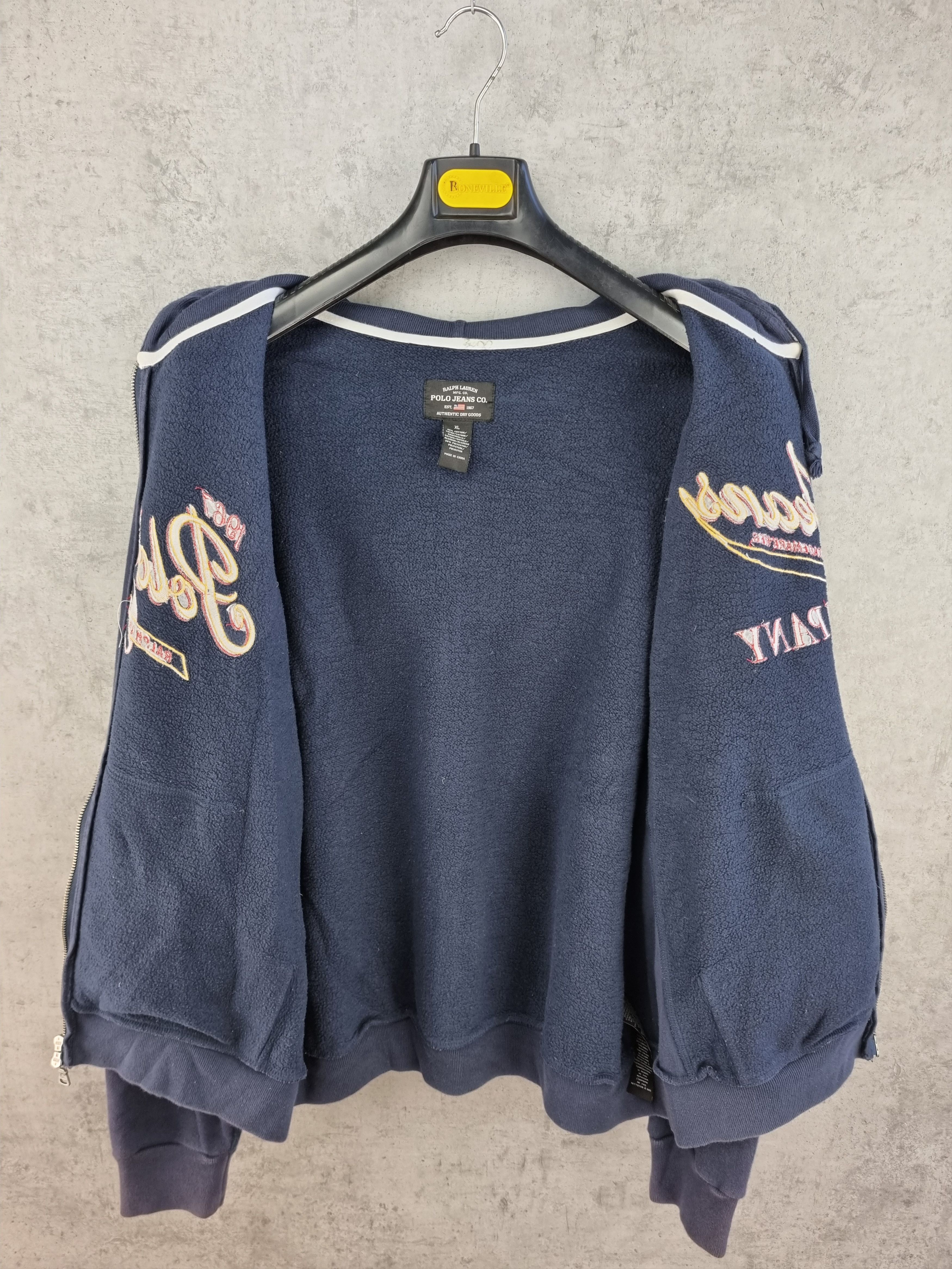 Polo Ralph Lauren × Ralph Lauren × Vintage Rare 90s Faded Polo Ralph Lauren hooded zipped track top Size US XL / EU 56 / 4 - 12 Thumbnail