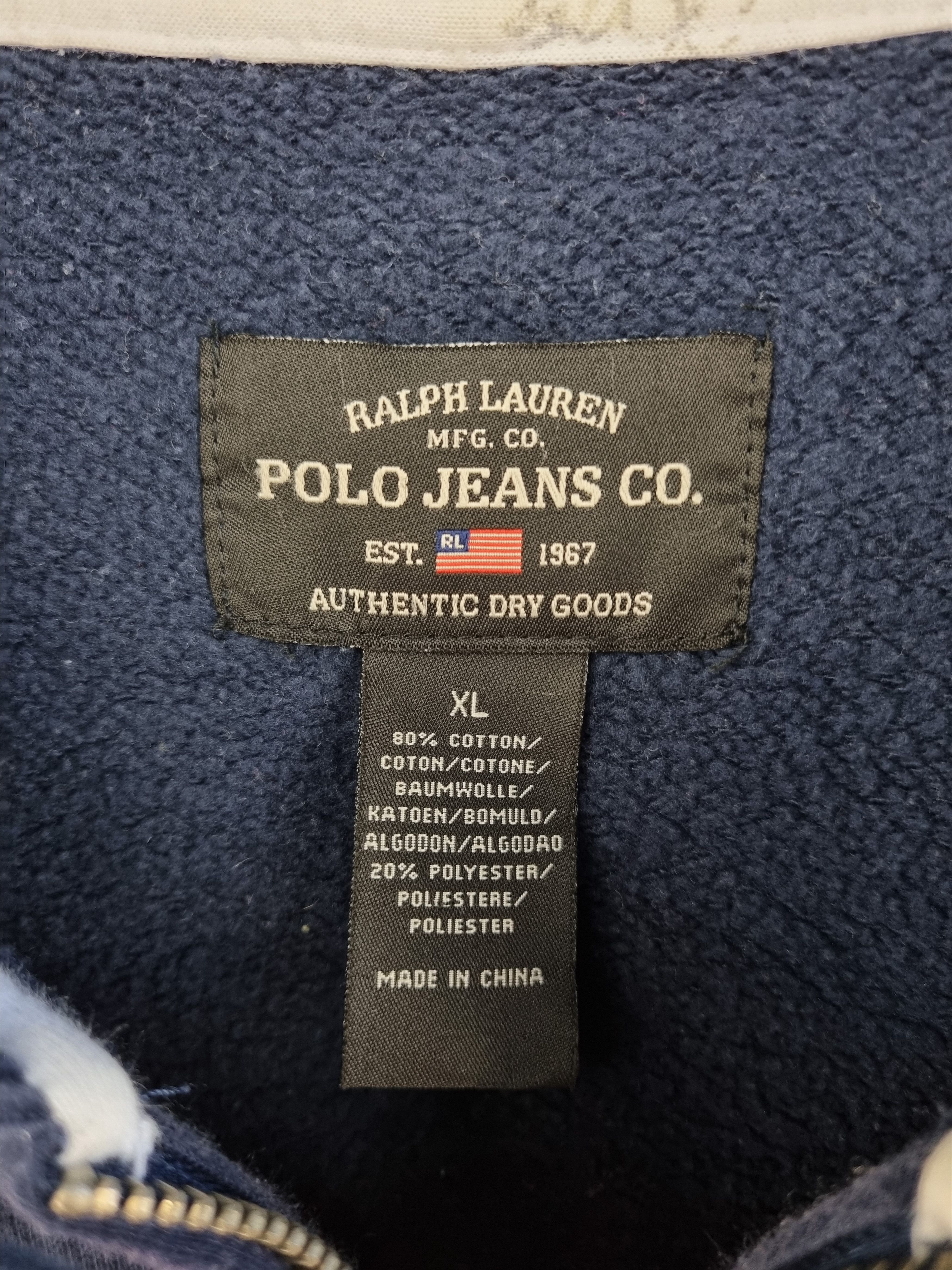 Polo Ralph Lauren × Ralph Lauren × Vintage Rare 90s Faded Polo Ralph Lauren hooded zipped track top Size US XL / EU 56 / 4 - 13 Thumbnail