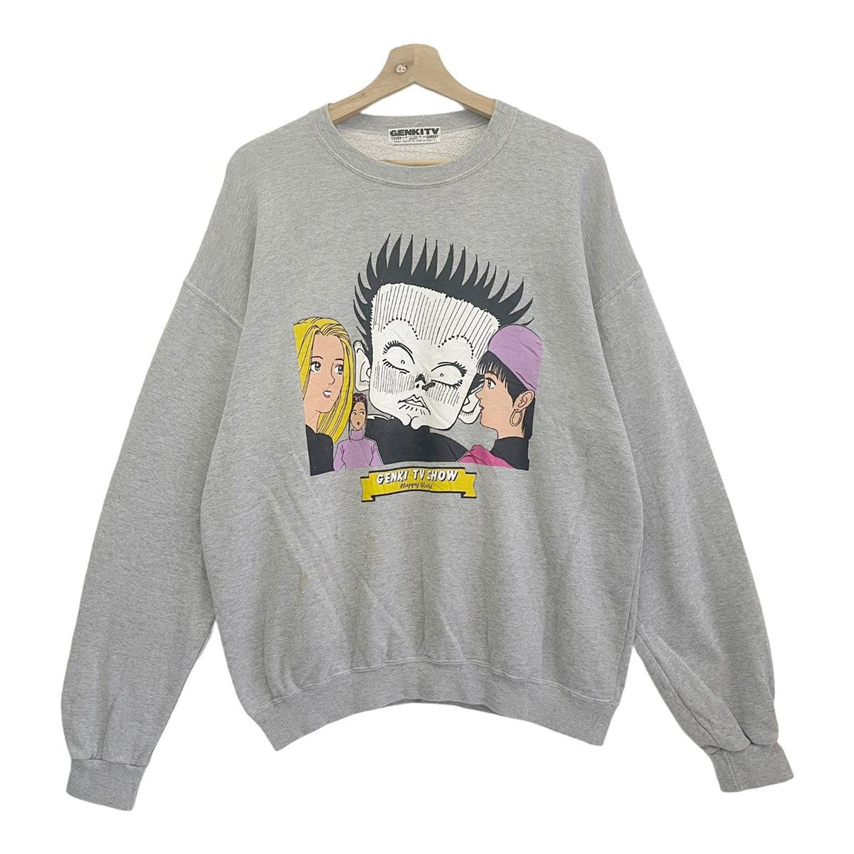Japanese Brand Genki Tv Show Big Logo Printed Size M Size US M / EU 48-50 / 2 - 1 Thumbnail