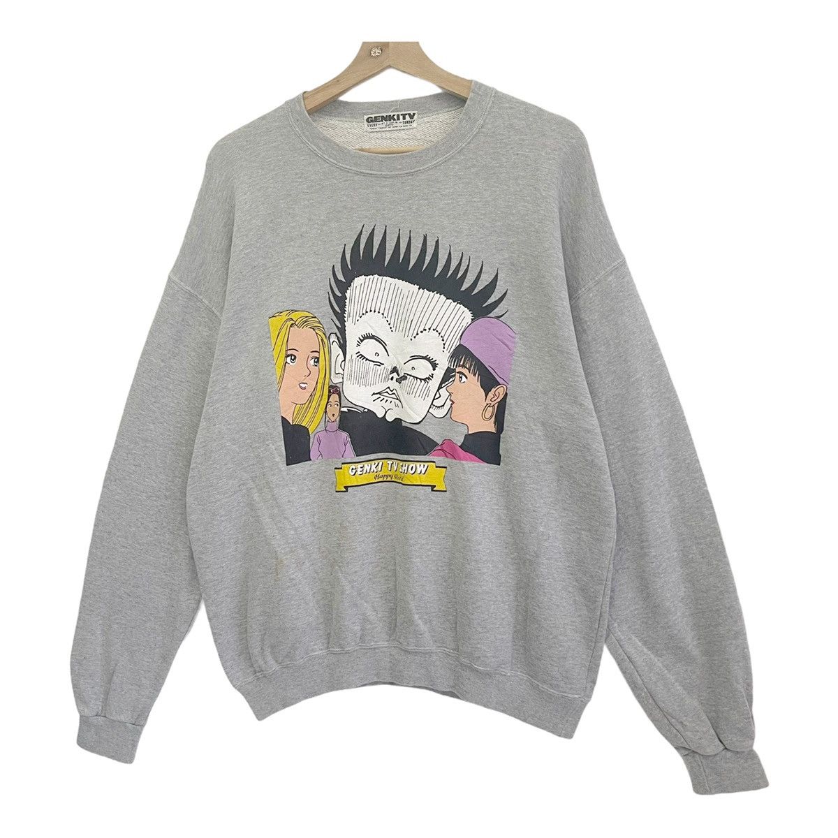 Japanese Brand Genki Tv Show Big Logo Printed Size M Size US M / EU 48-50 / 2 - 3 Thumbnail