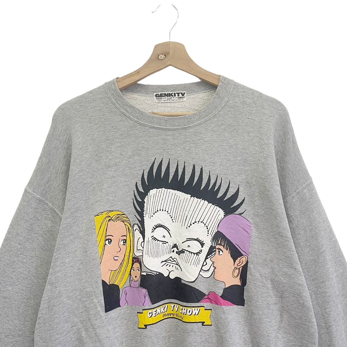 Japanese Brand Genki Tv Show Big Logo Printed Size M Size US M / EU 48-50 / 2 - 4 Thumbnail