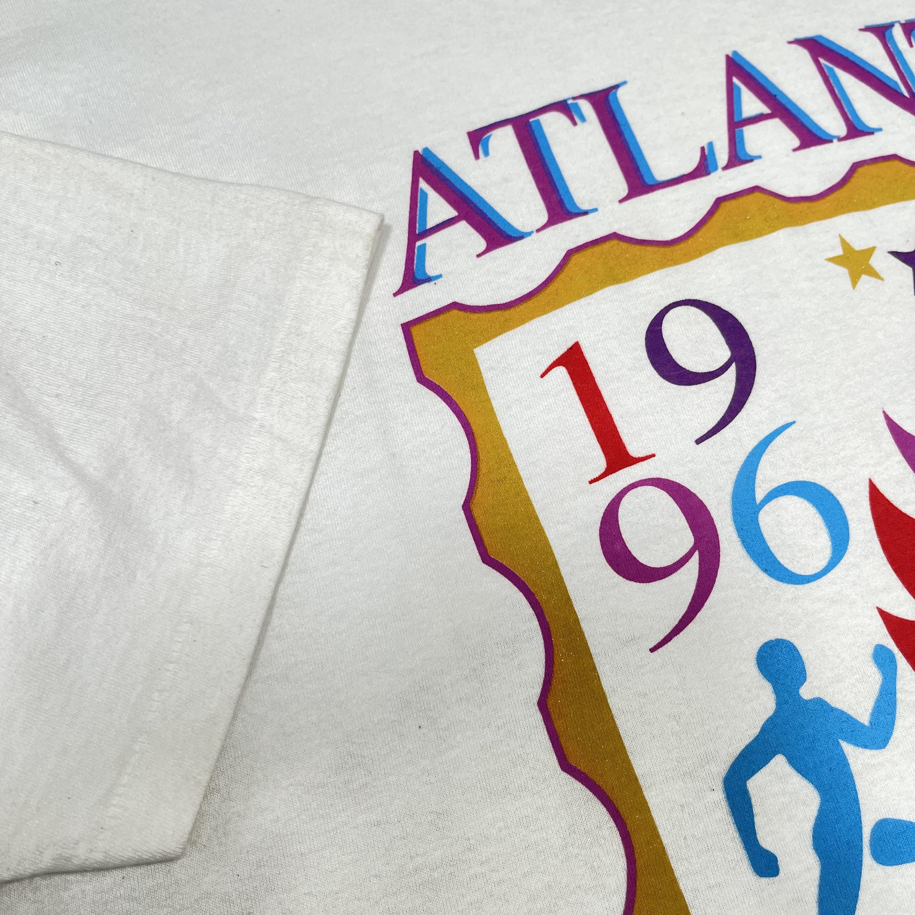 USA Olympics × Vintage Vintage 1996s Atlanta Olympic Games T Shirt Size US XL / EU 56 / 4 - 5 Thumbnail
