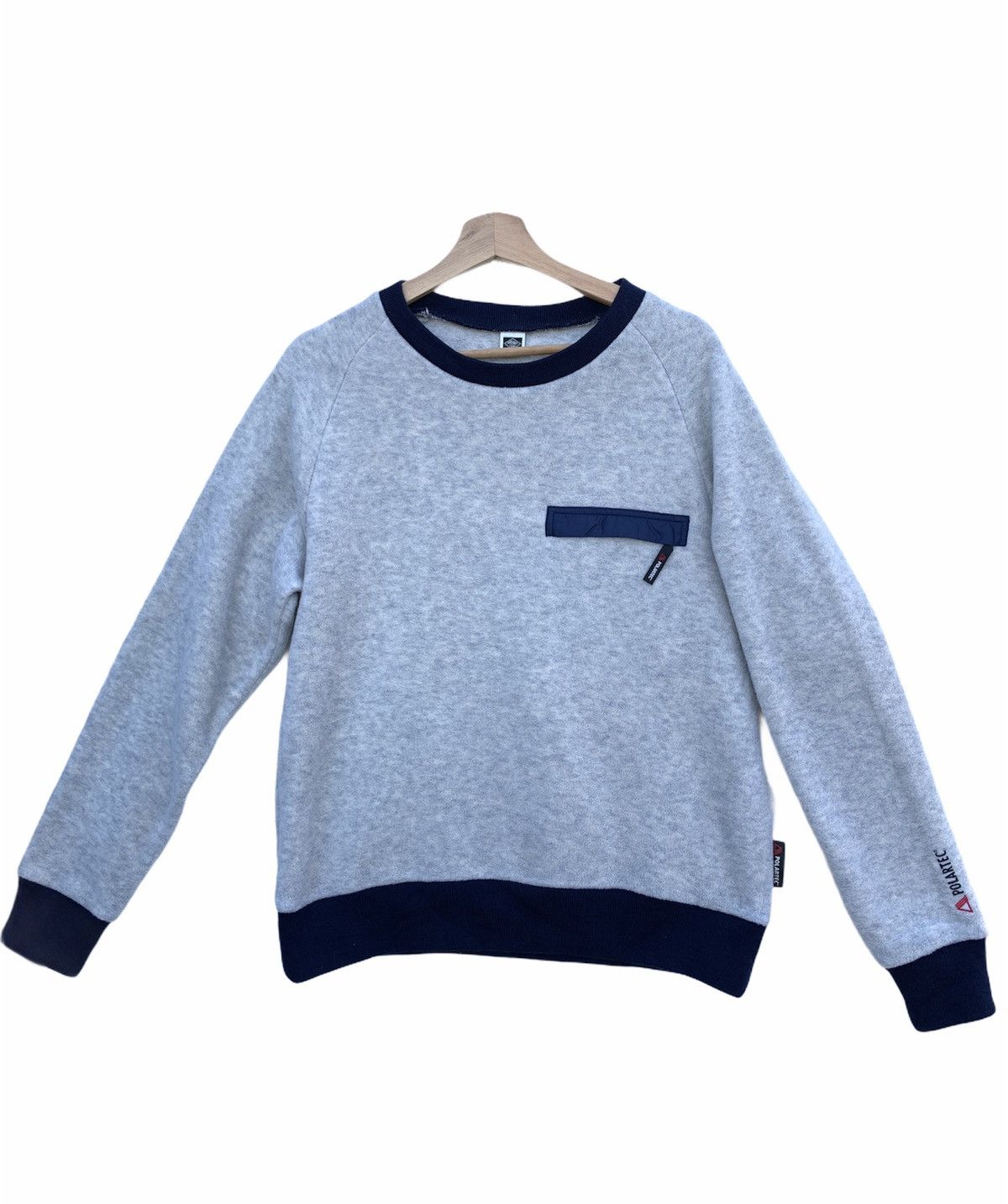 image of Freaks Store X Polartec Fleece Jacket in Gray/Blue, Men's (Size Medium)
