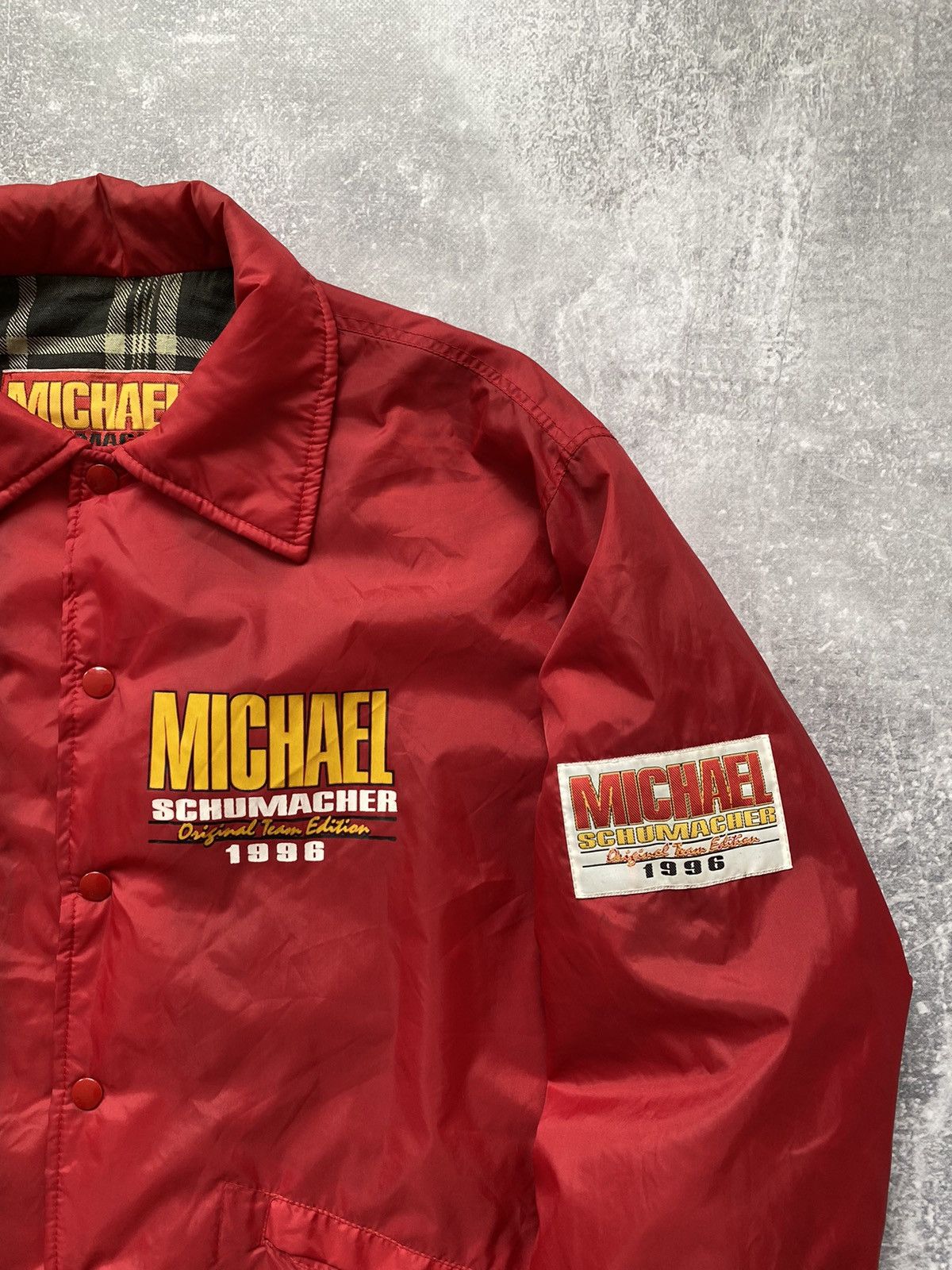 Vintage Vintage 1996 Michael Schumacher Original Team Edition Jacket Size US L / EU 52-54 / 3 - 4 Thumbnail