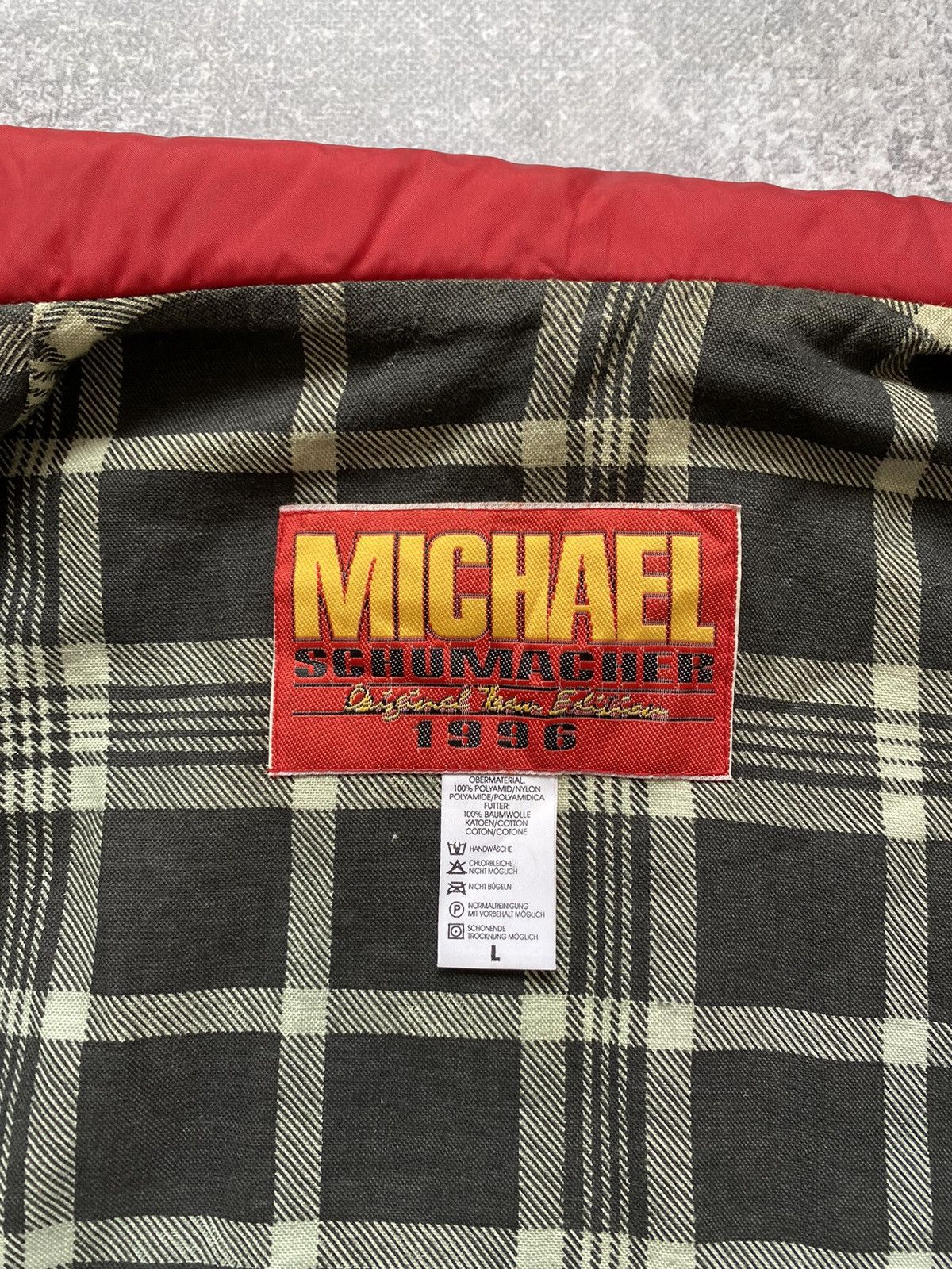 Vintage Vintage 1996 Michael Schumacher Original Team Edition Jacket Size US L / EU 52-54 / 3 - 7 Thumbnail