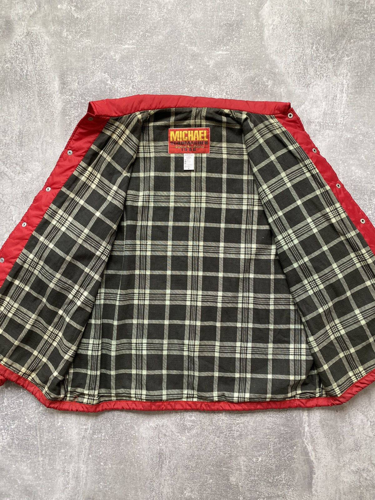 Vintage Vintage 1996 Michael Schumacher Original Team Edition Jacket Size US L / EU 52-54 / 3 - 6 Thumbnail