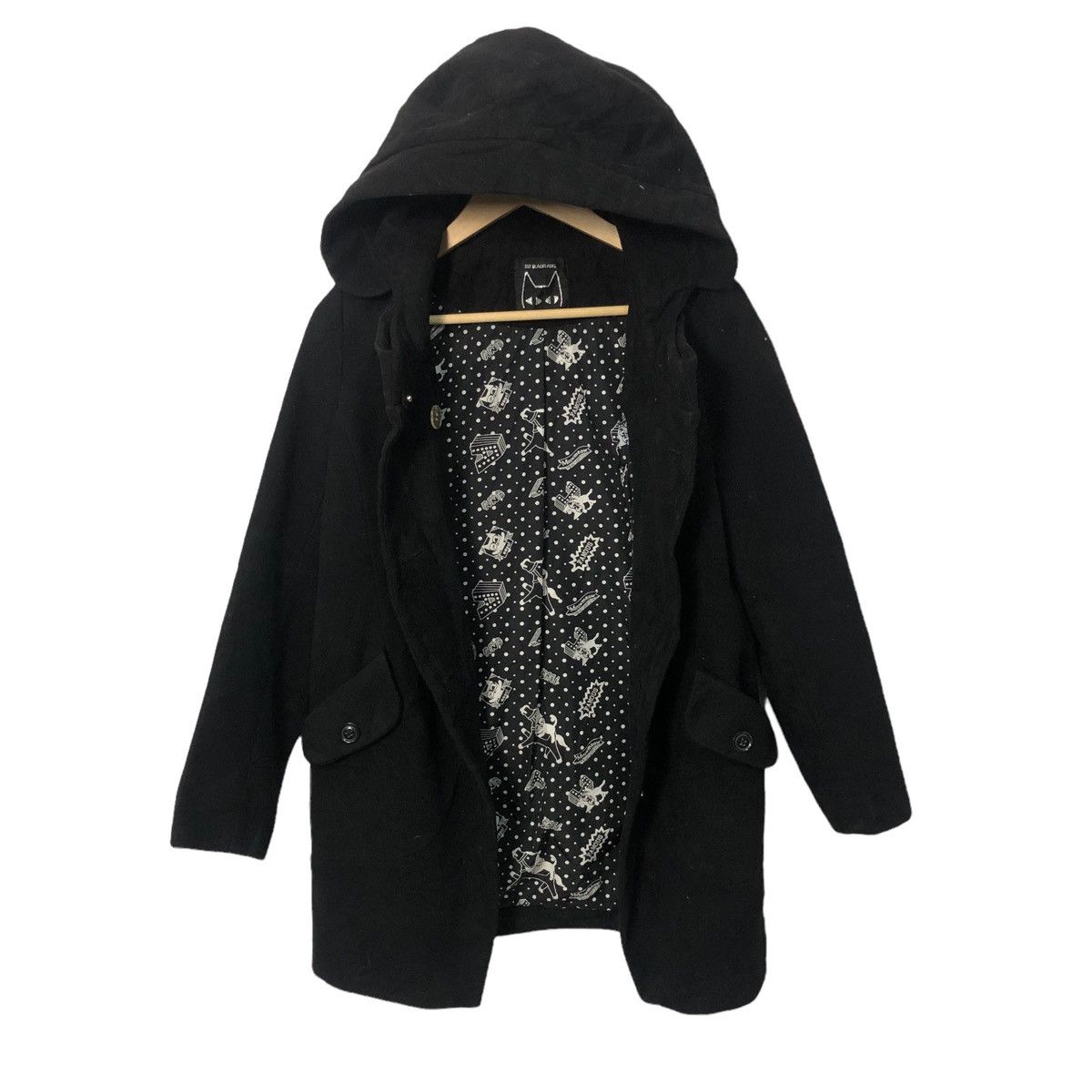 Black Label Vintage A02 Blacklabel Button Ups Hoodie Coat Jacket Size S / US 4 / IT 40 - 1 Thumbnail