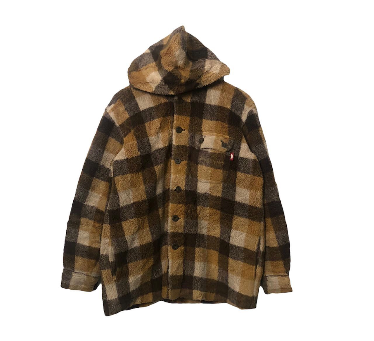 Japanese Brand × Vintage Vintage Drug Store’s Button Ups Plaid Hoodie Jacket Size US L / EU 52-54 / 3 - 1 Thumbnail