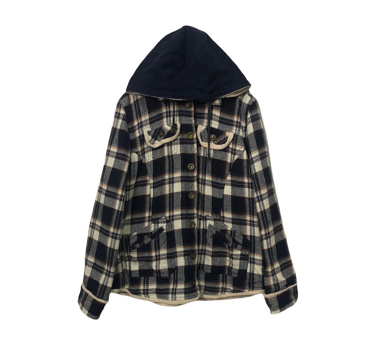 Japanese Brand Vintage Smith’s American Button Ups Plaid Hoodie Jacket Size US M / EU 48-50 / 2 - 1 Thumbnail