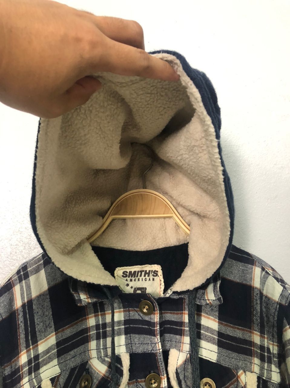 Japanese Brand Vintage Smith’s American Button Ups Plaid Hoodie Jacket Size US M / EU 48-50 / 2 - 5 Thumbnail