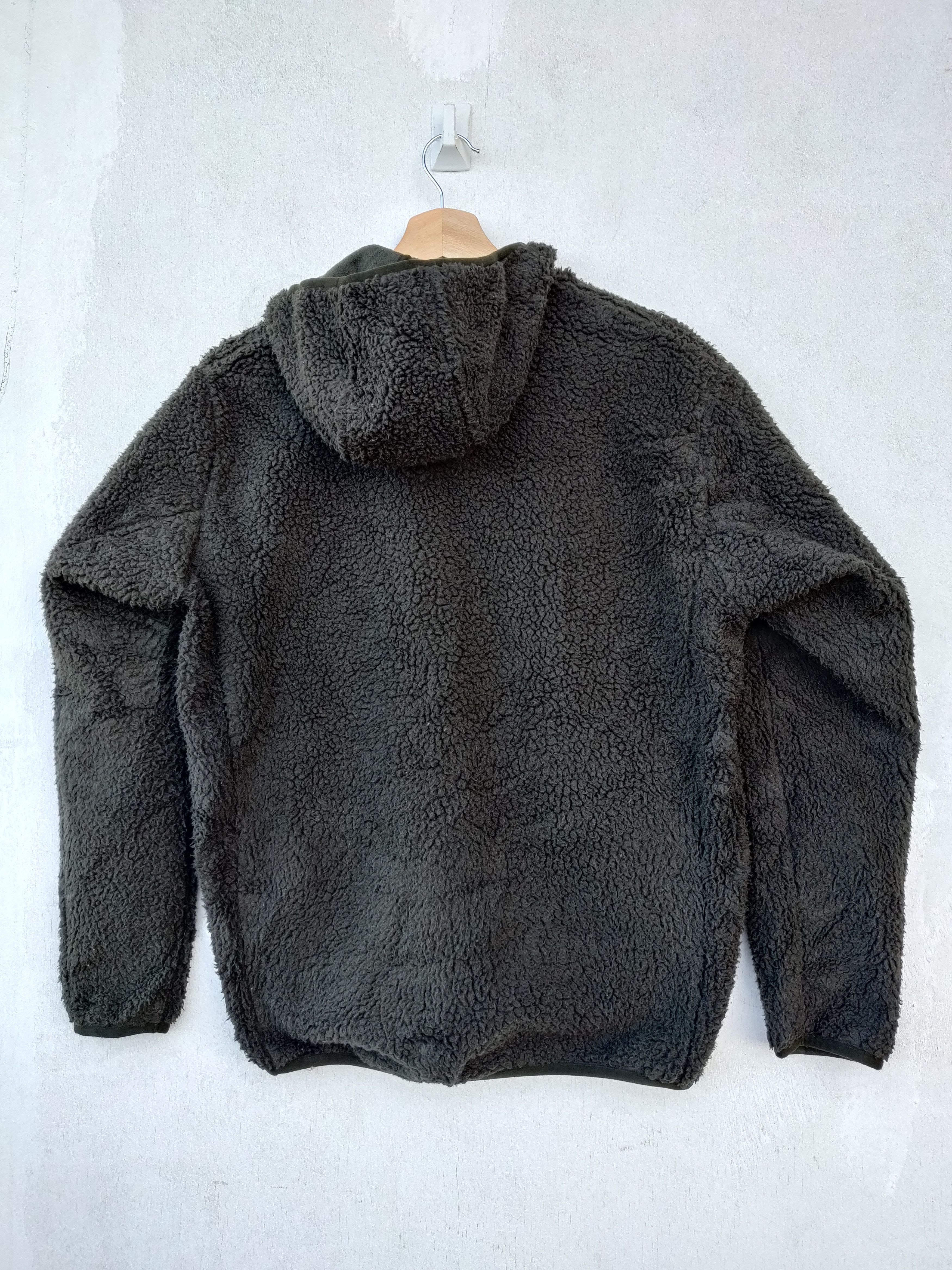 Japanese Brand UNIQLO Sherpa Fleece Hoodie Jacket