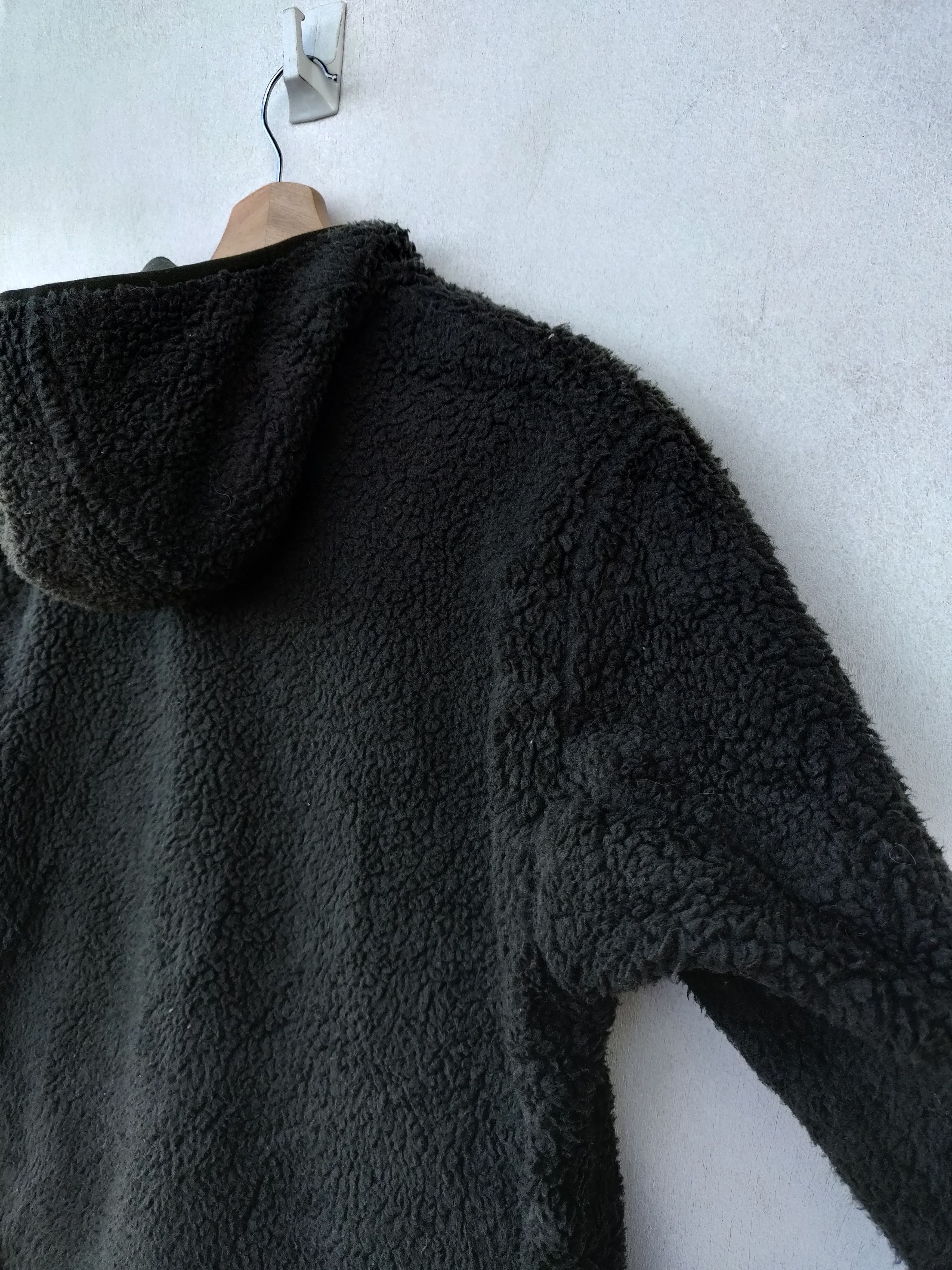 Japanese Brand UNIQLO Sherpa Fleece Hoodie Jacket