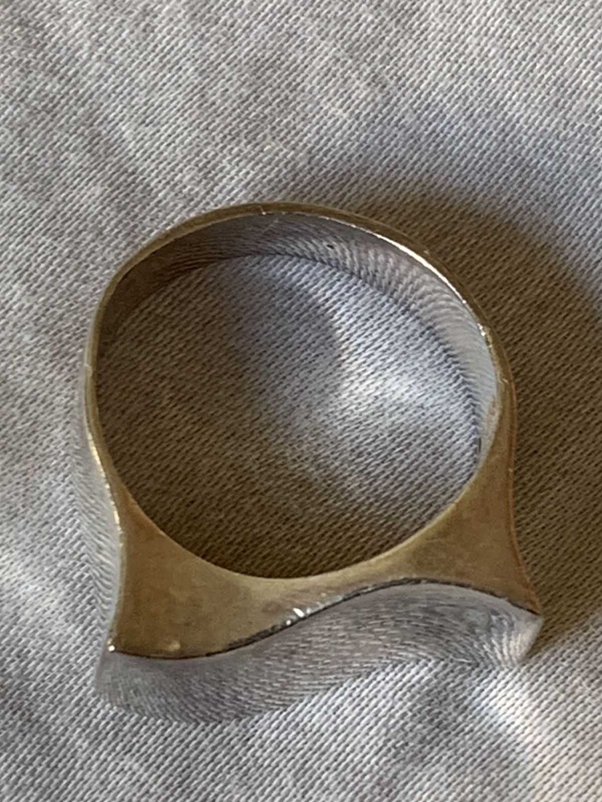 Other 925 Silver Wave Signet Ring Size 7 US Size ONE SIZE - 6 Thumbnail