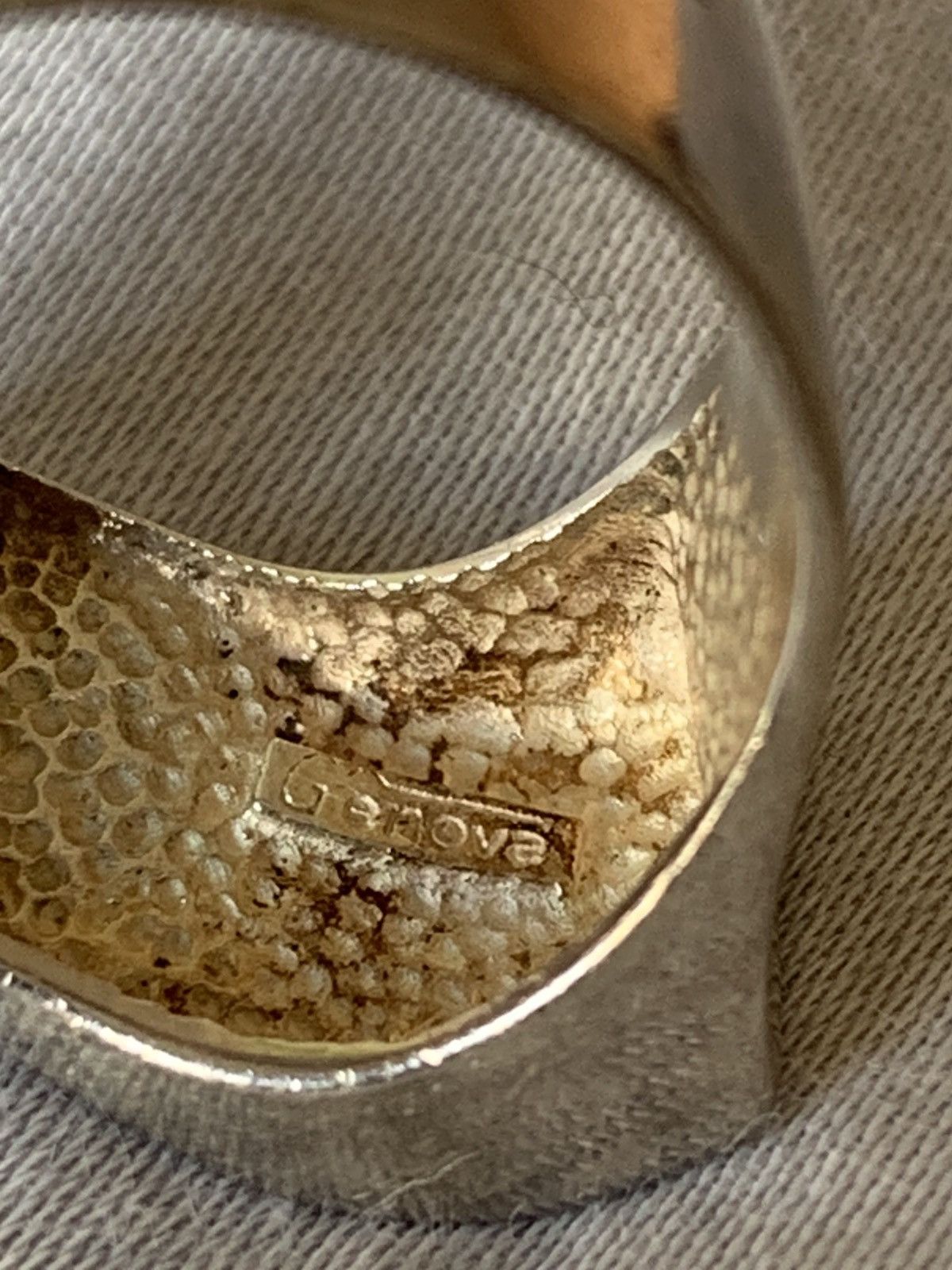 Other 925 Silver Wave Signet Ring Size 7 US Size ONE SIZE - 5 Thumbnail