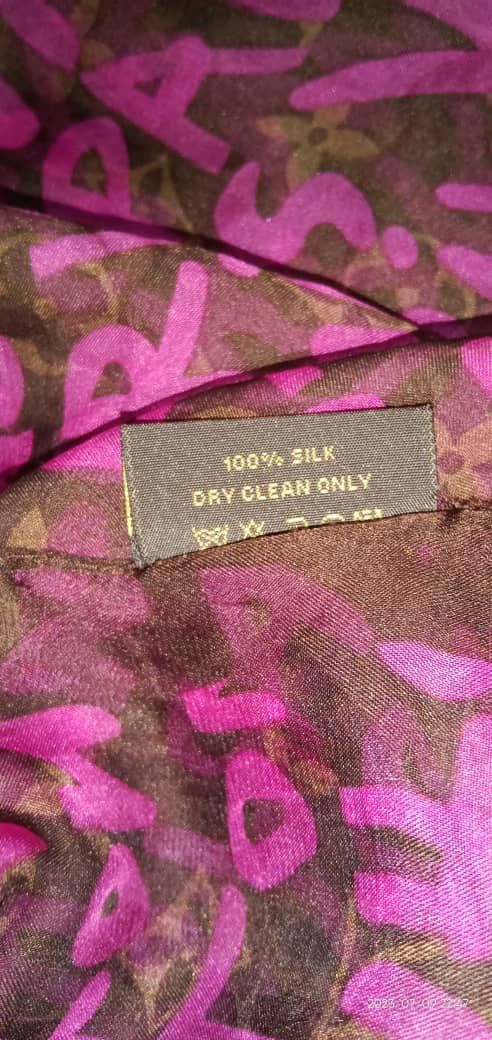 Louis Vuitton × Stephen Sprouse Louis Vuitton x Stephen Sprouse Graffiti Silk scarf Size ONE SIZE - 7 Thumbnail