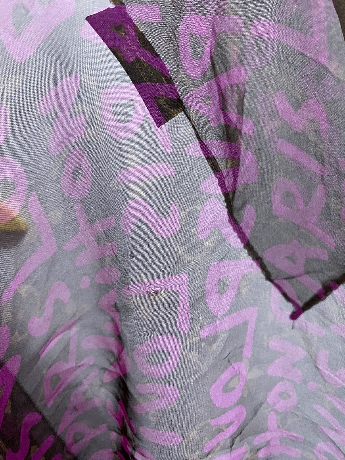 Louis Vuitton × Stephen Sprouse Louis Vuitton x Stephen Sprouse Graffiti Silk scarf Size ONE SIZE - 5 Thumbnail