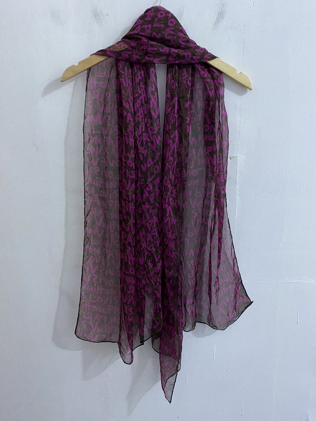 Louis Vuitton × Stephen Sprouse Louis Vuitton x Stephen Sprouse Graffiti Silk scarf Size ONE SIZE - 1 Thumbnail